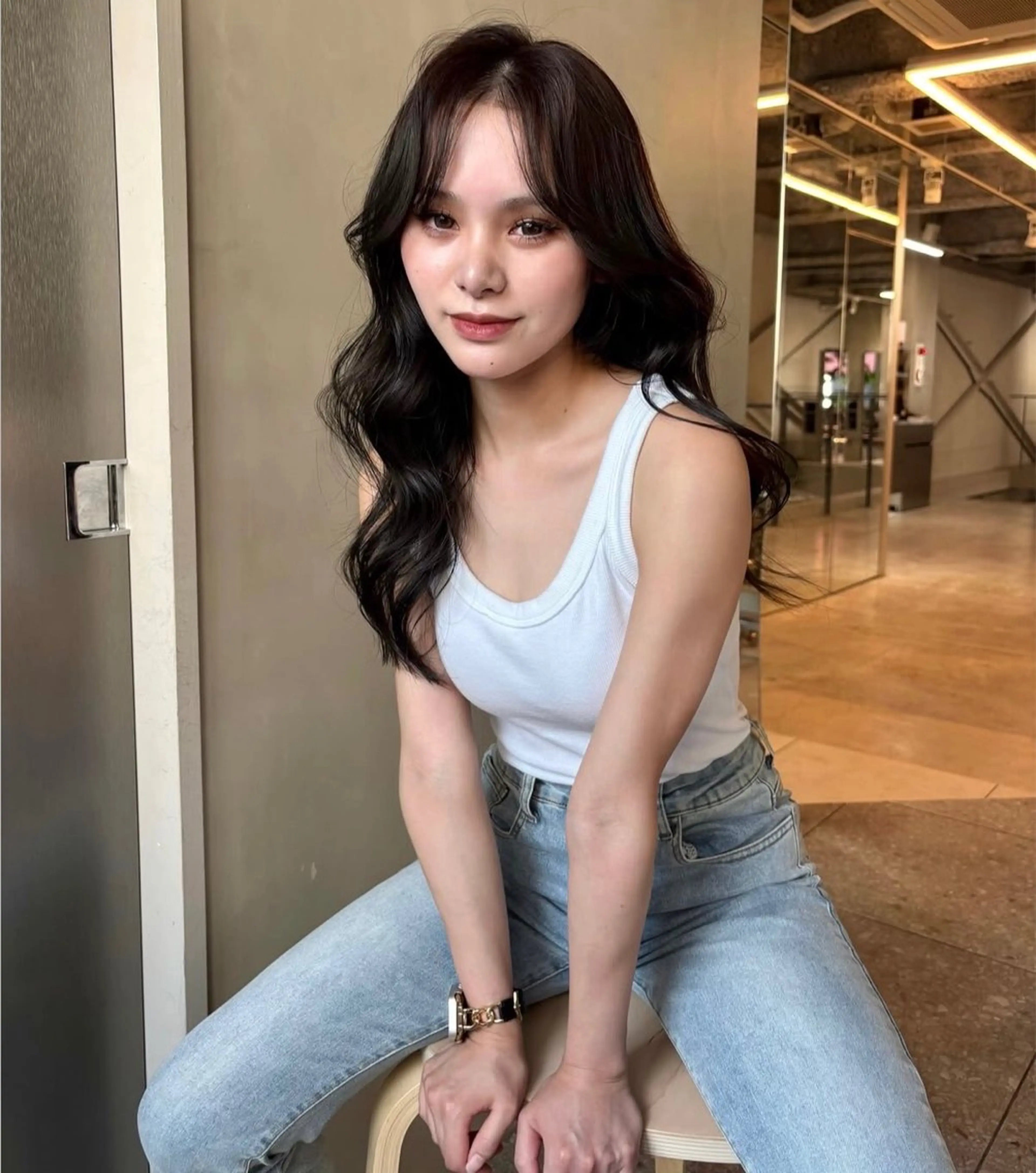 カラー 透明感カラー fev  hair shopのヘアスタイル