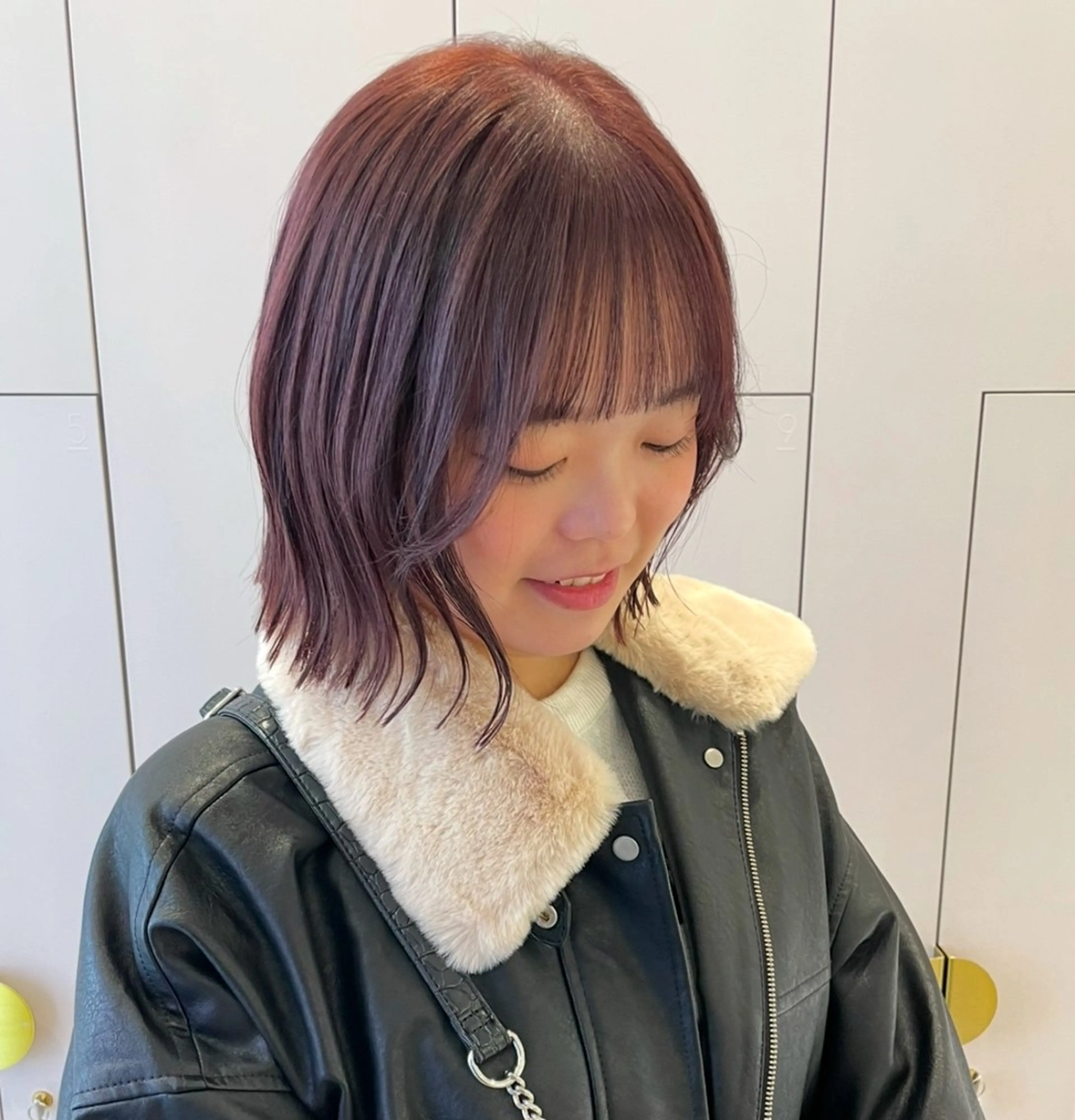 ショート カラー ブリーチ ダブルカラー ブリーチなしカラー ピンクカラー カット ヘアカラー トリートメント 暖色/オリーブカラー /中村未来🍒🫒のヘアスタイル