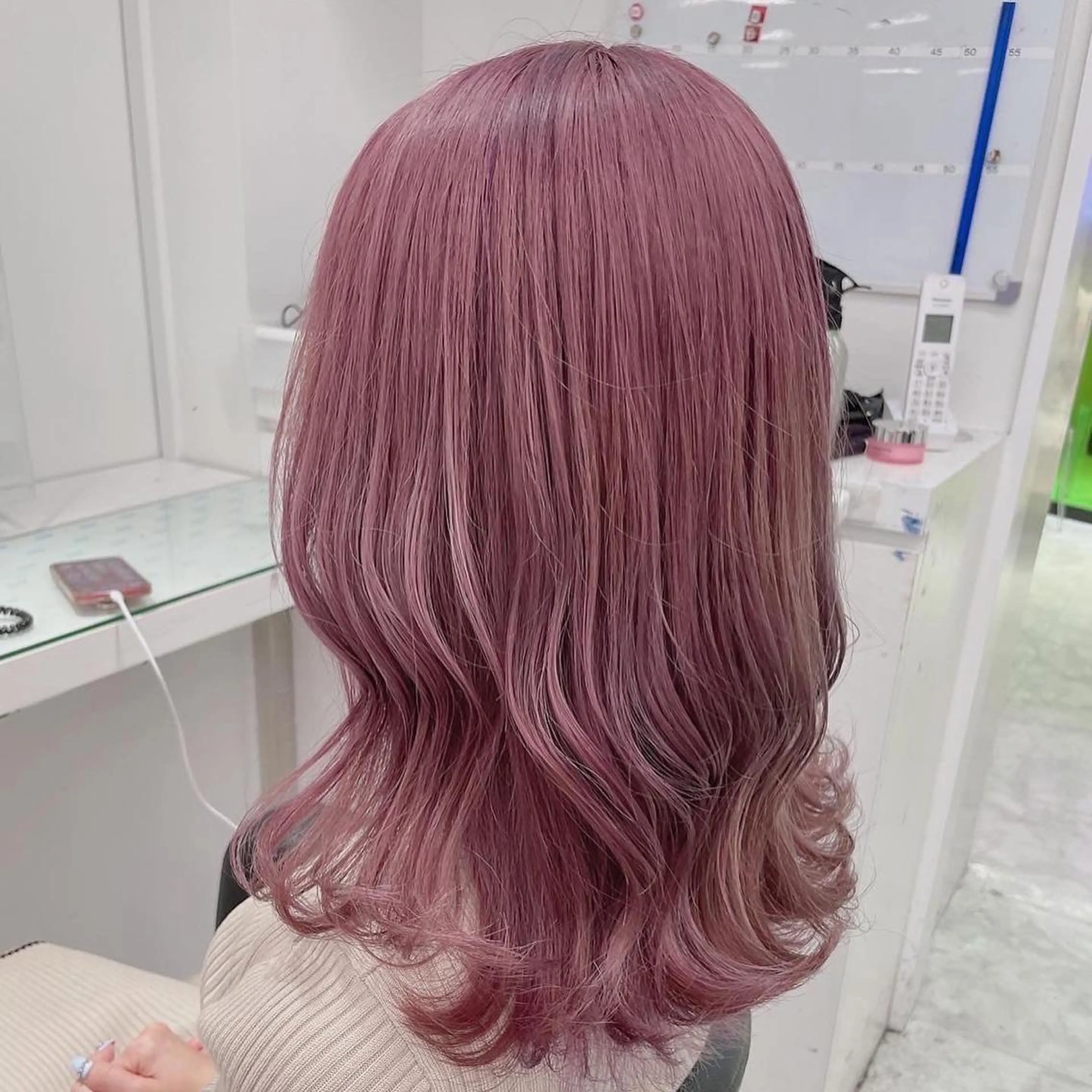 ロング カラー ヘアカラー トリートメント ヘアセット ウルフカットマスター みつきのヘアスタイル