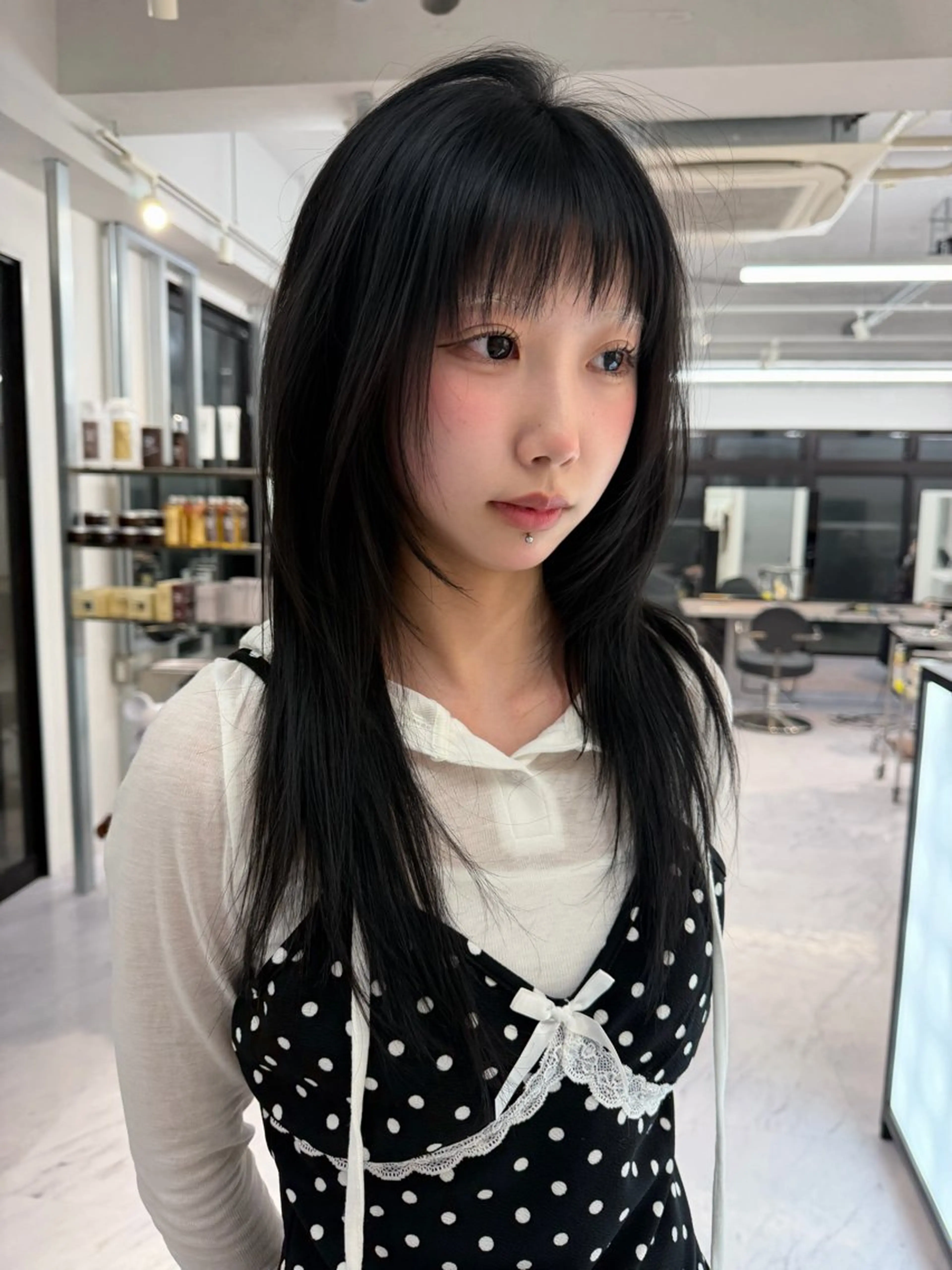 ロング カラー ベージュカラー ブリーチ ケアブリーチ デザインカラー ダブルカラー カット ヘアカラー TATSUブリーチ/ ミルクティーベージュのヘアスタイル