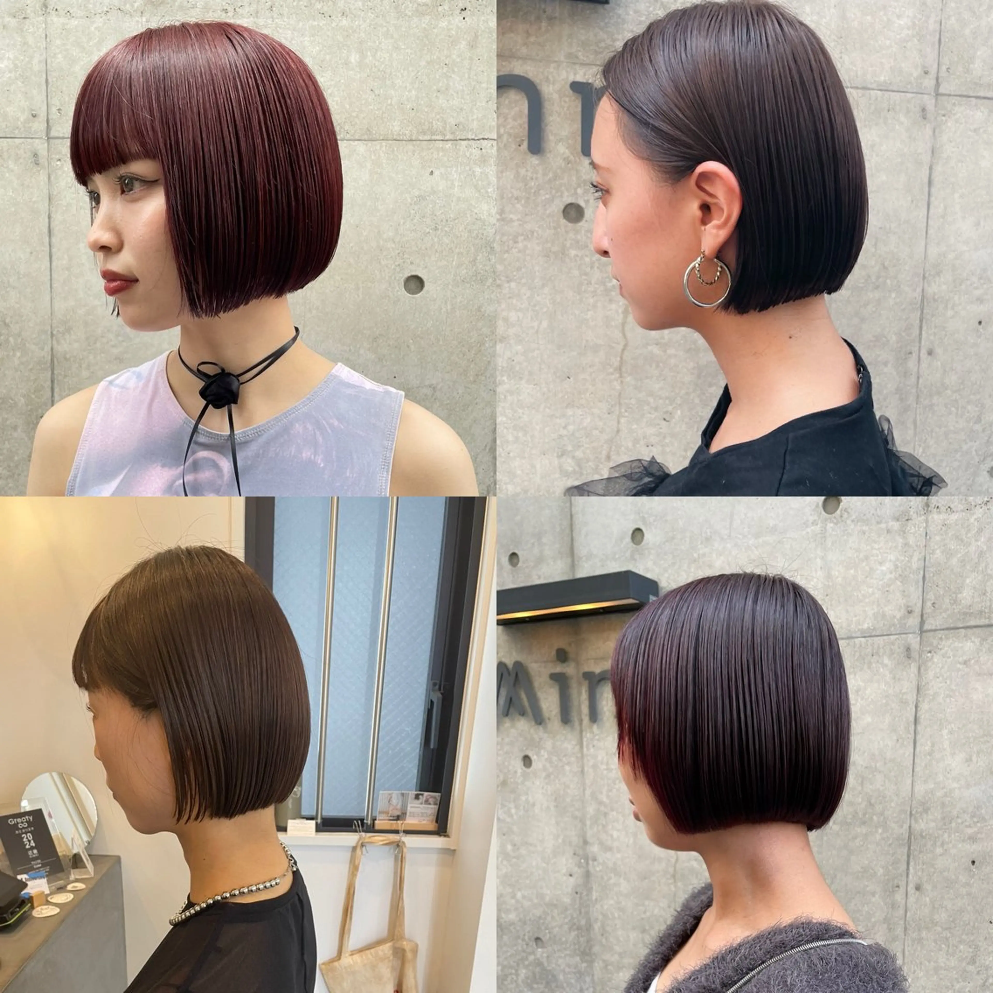 ショート カラー ボブ／パーマ指名 No. 1🍃れんとのヘアスタイル