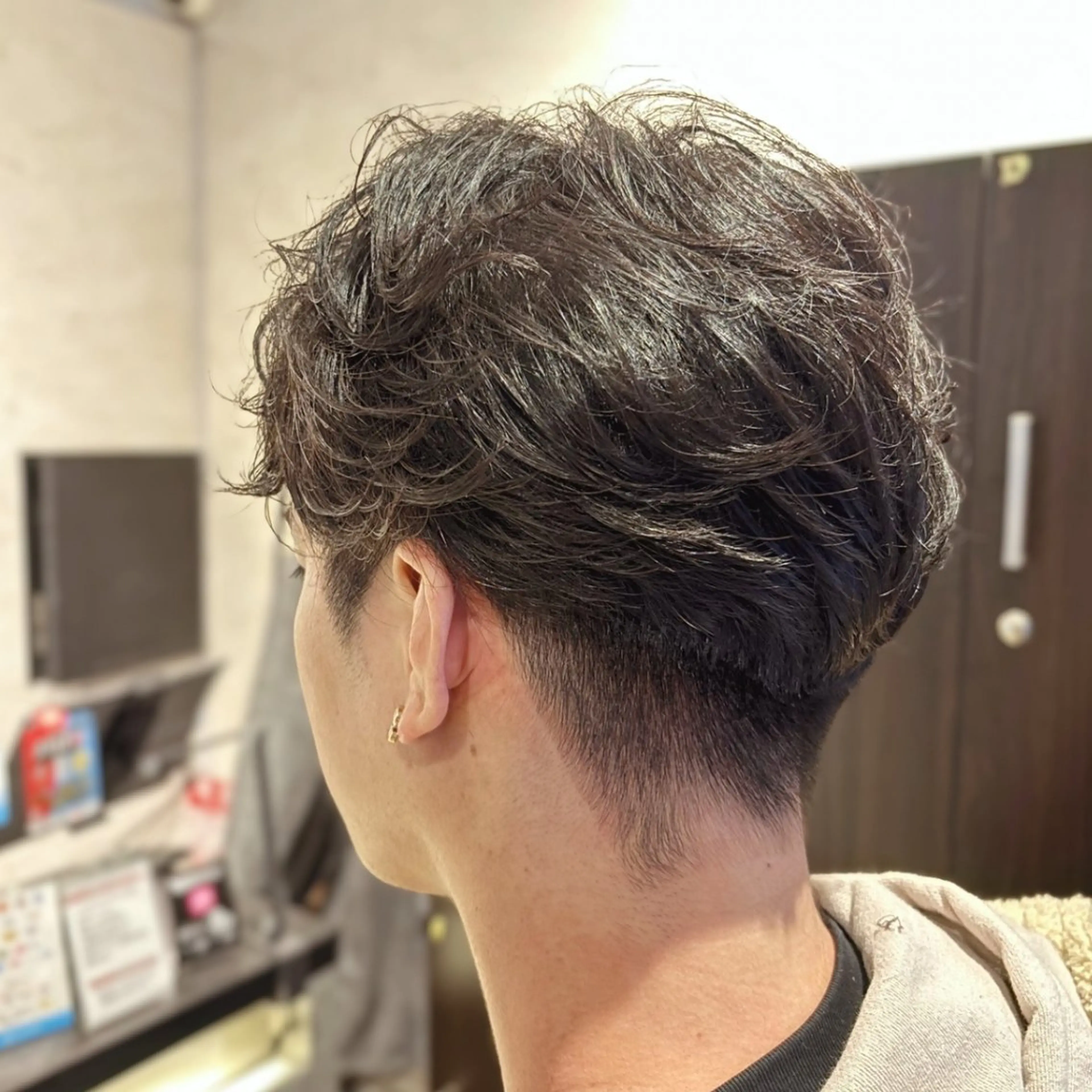 ショート カット パーマ ONE.STOP. LABO/メンズのヘアスタイル