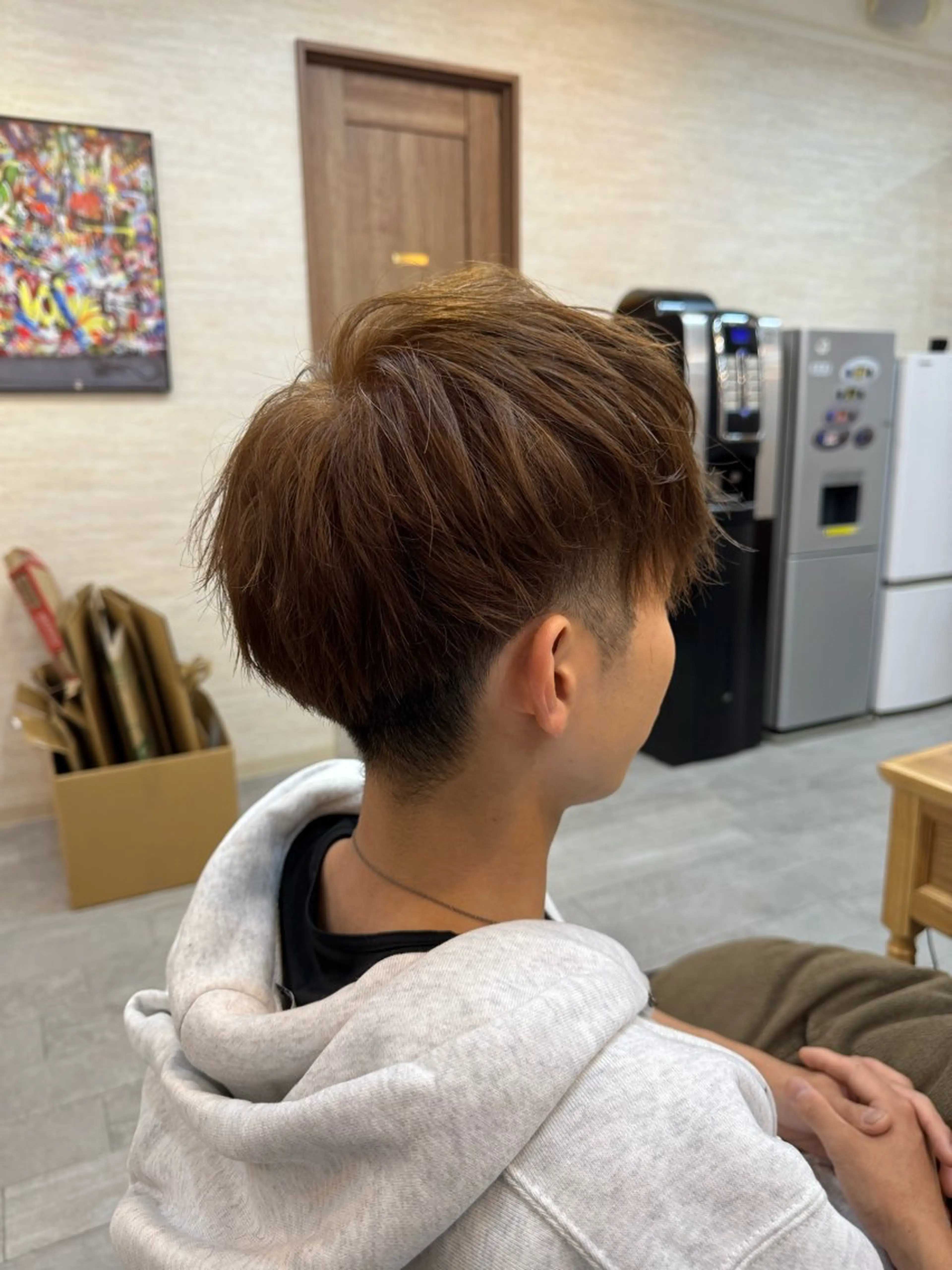 メンズ カット ヘアカラー 細矢 翔太のヘアスタイル