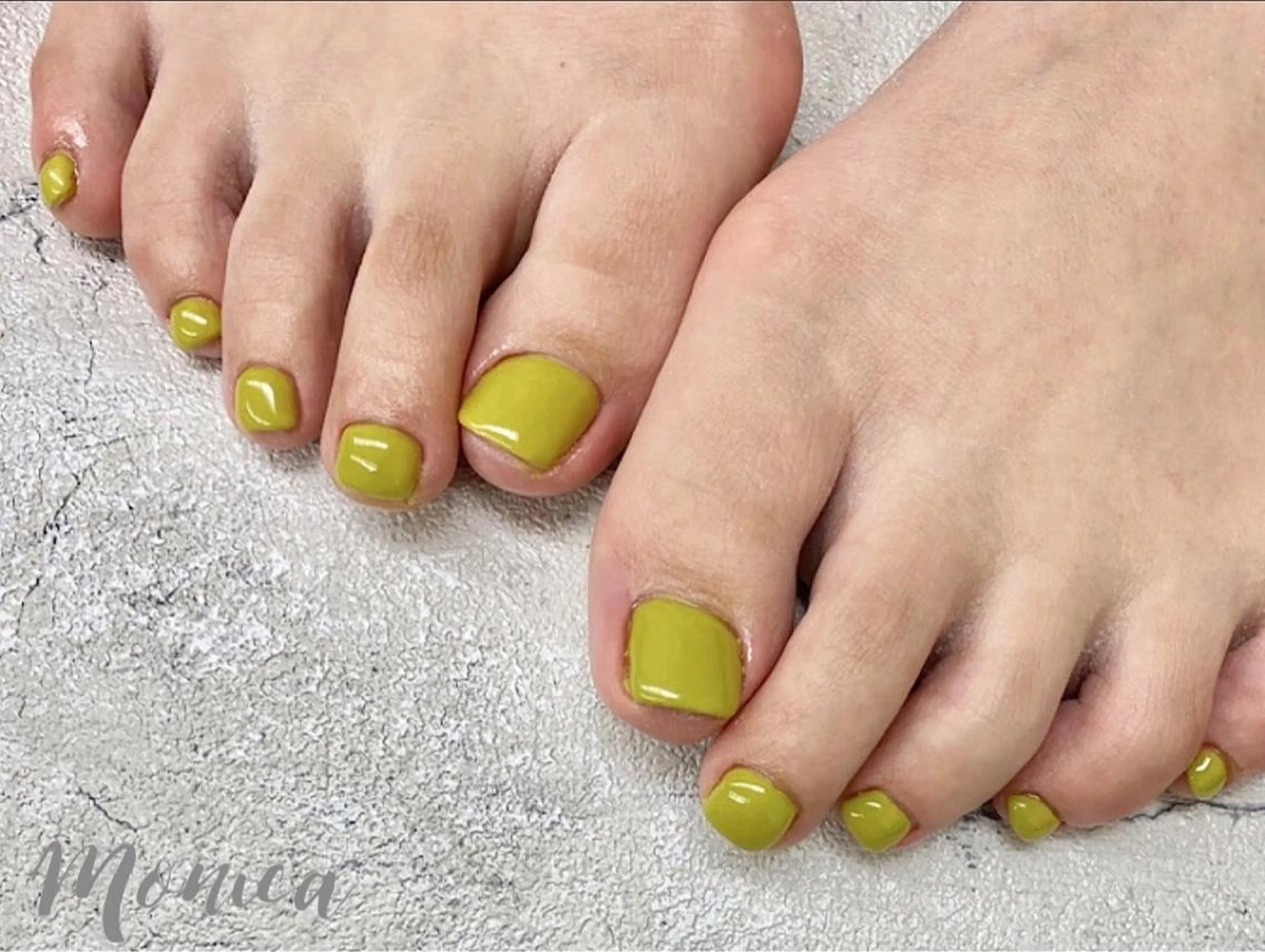 ネイル ピスタチオネイル フットネイル nailsalon MONICAのネイルデザイン