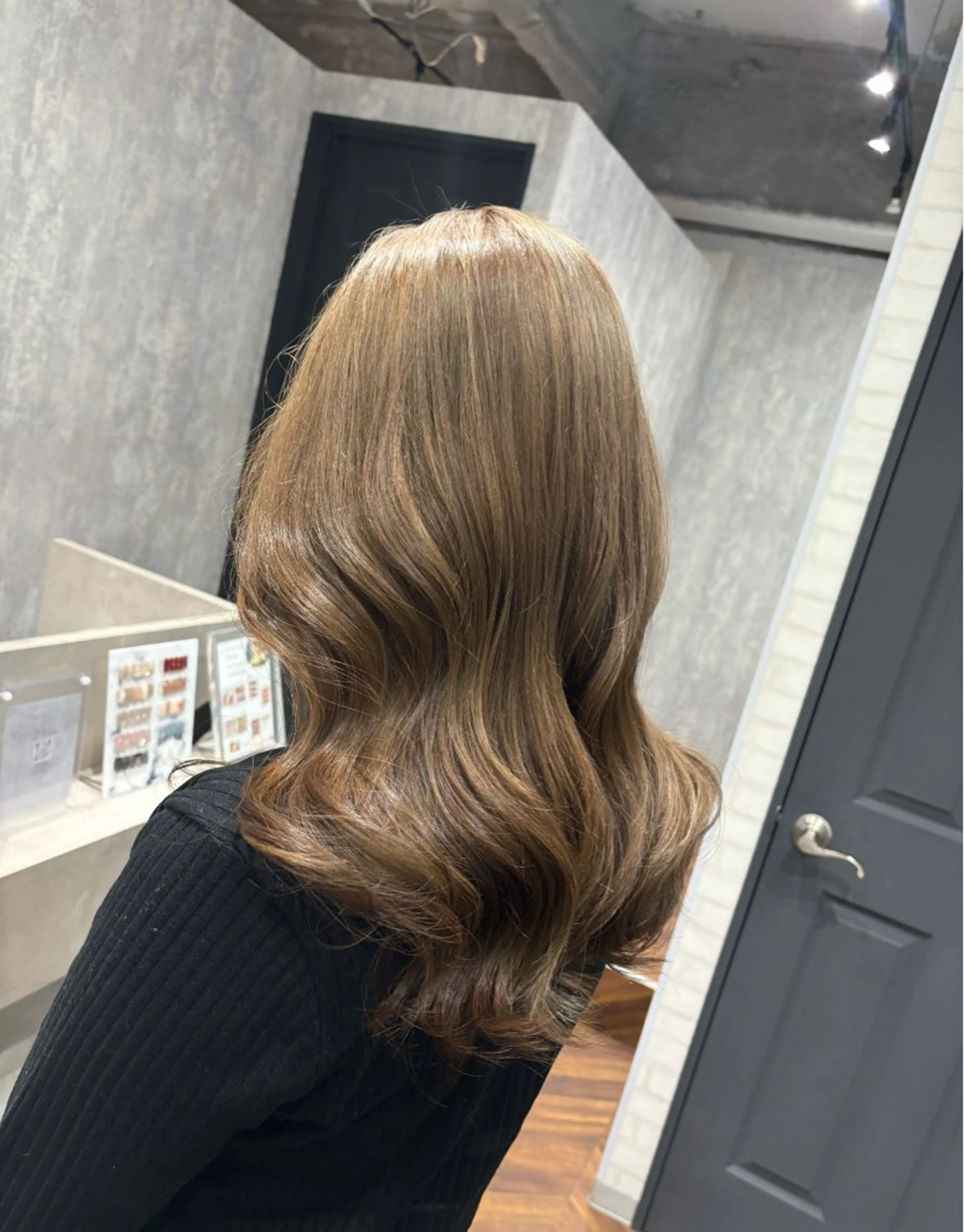 セミロング カラー ヘアアレンジ ヘアカラー kei/透明感カラー /ベージュ/インナーのヘアスタイル