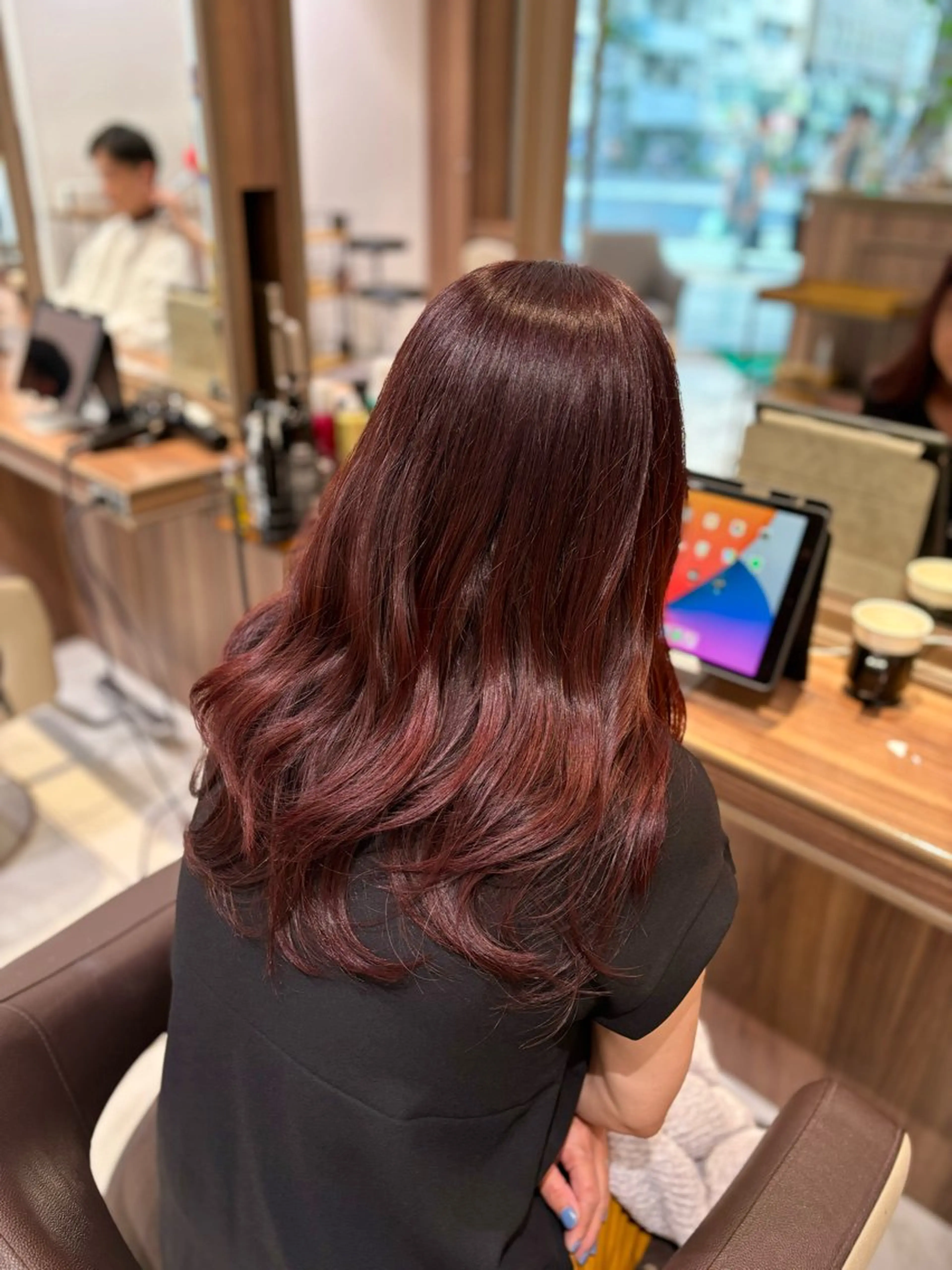 ロング カラー ピンクカラー ゆるふわパーマ🌸/ ハイトーン/あゆみのヘアスタイル