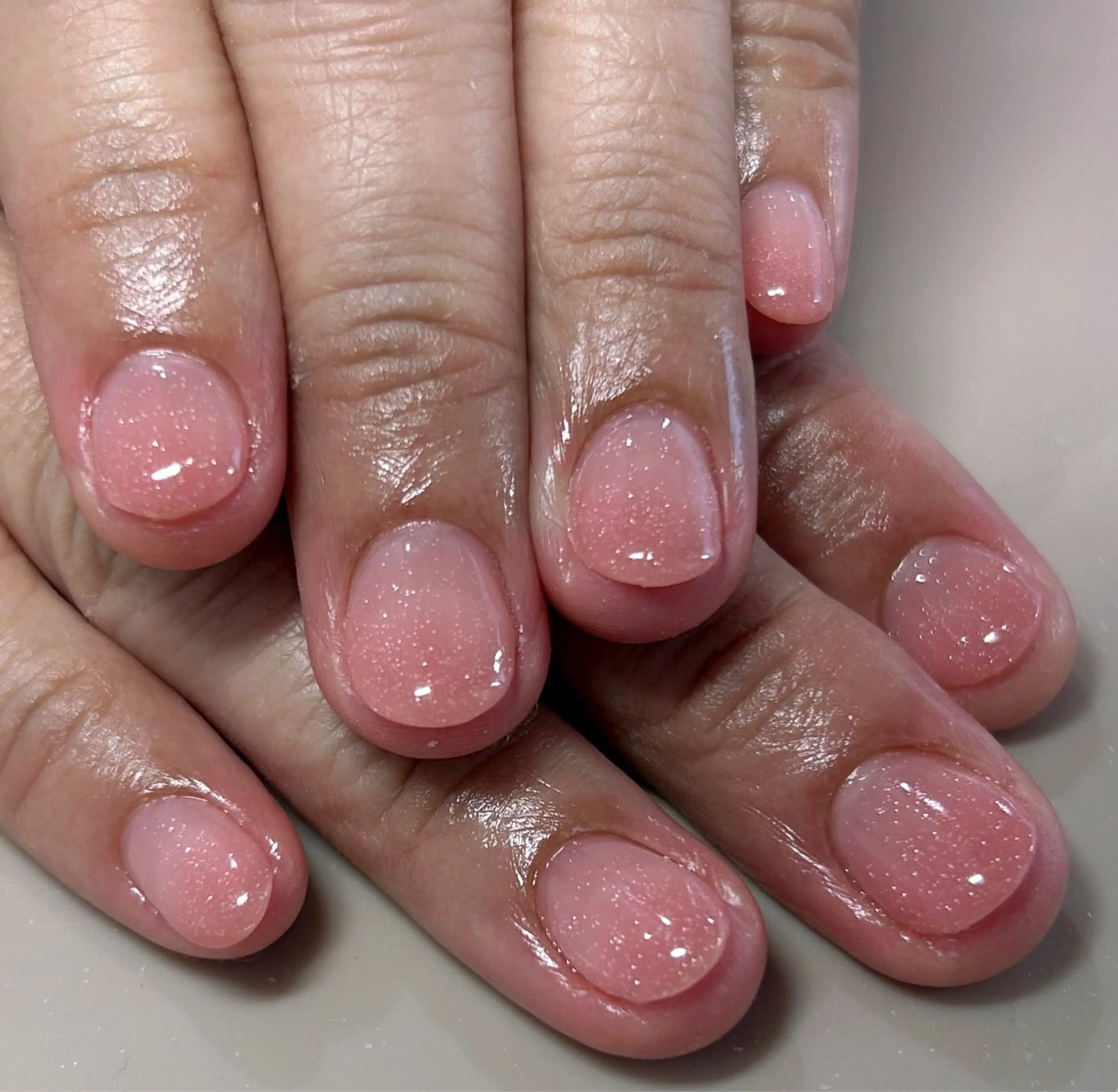 ネイル グラデーション ラメ(グリッター) ラメグラデーション ピンク Rairia nail所属・Rairianail 室橋舞のネイルデザイン