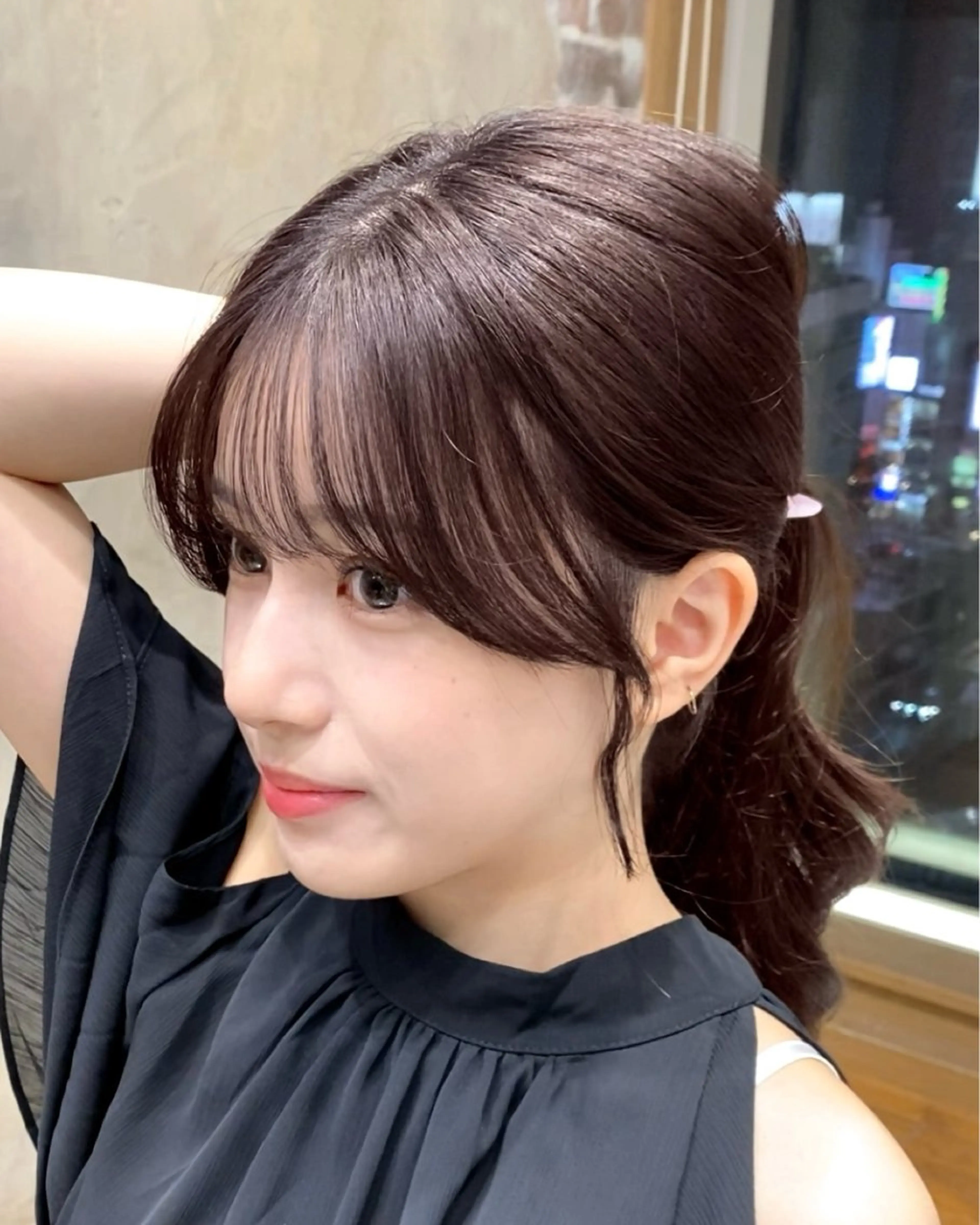 セミロング カラー On所属・顔まわりカット🌟 くびれヘア/寺門遥輝のヘアスタイル