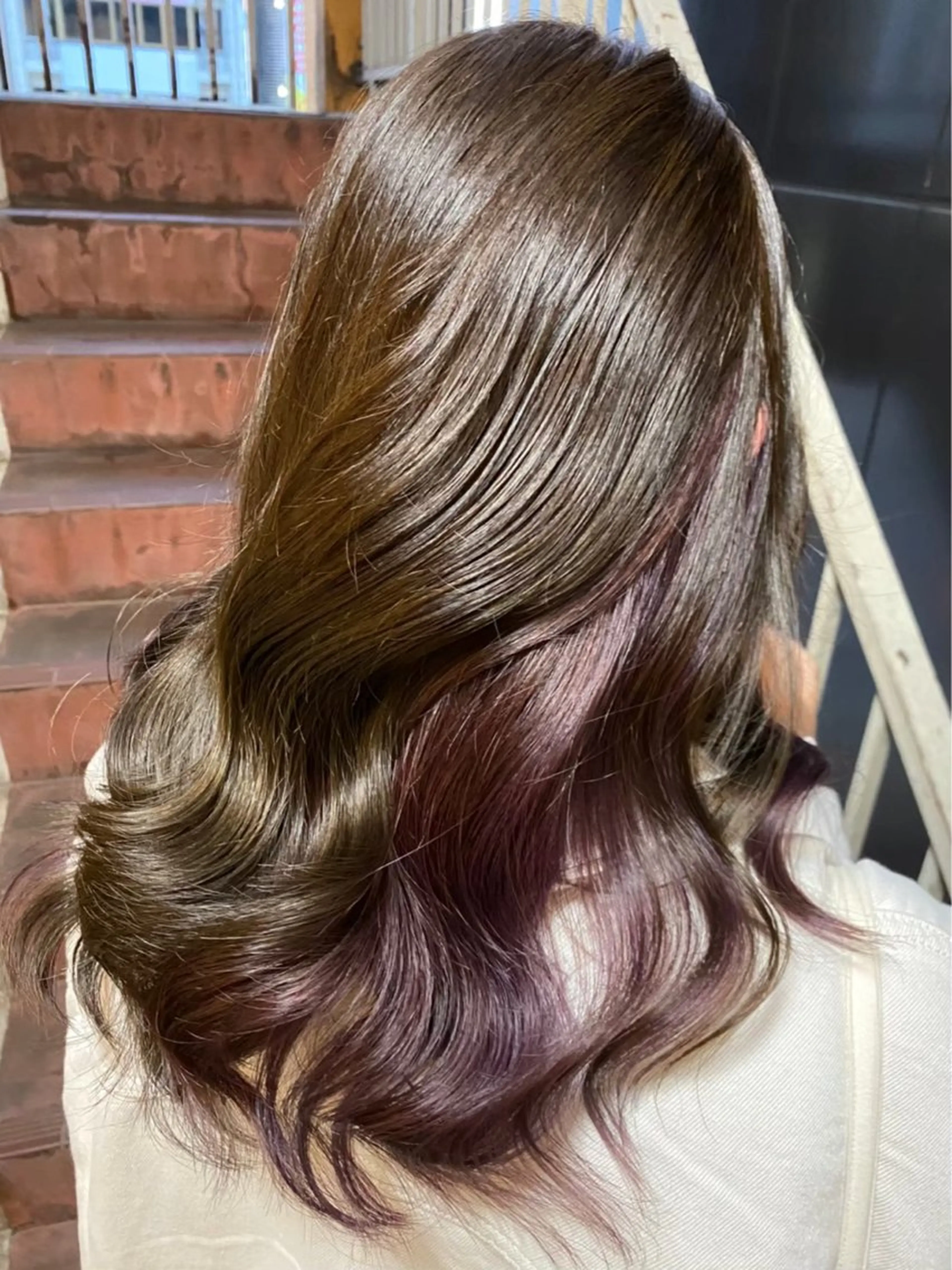 ロング カラー レイヤーカット/ 縮毛矯正🇰🇷早坂のヘアスタイル