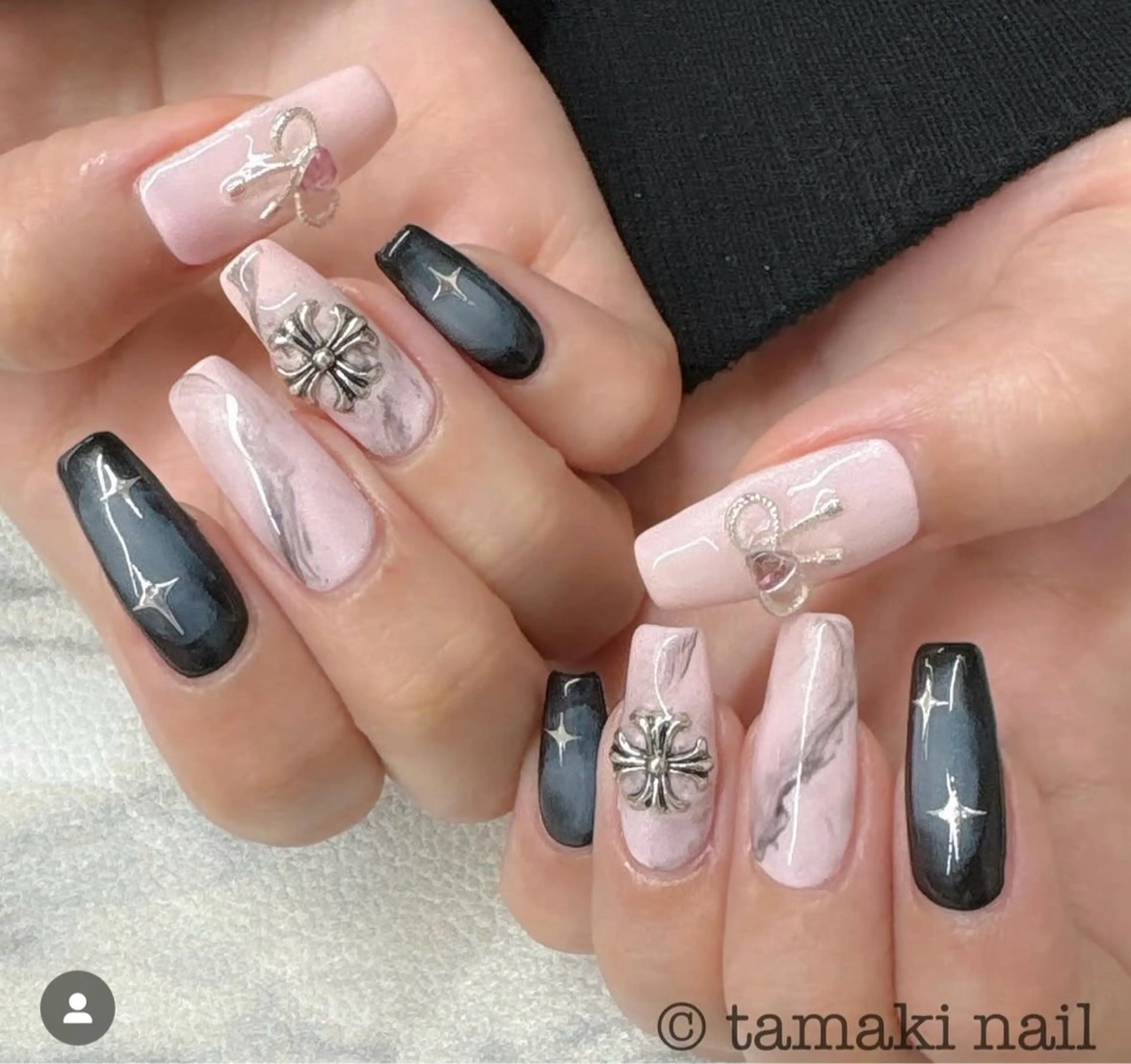 ネイル アートネイル ジェルネイル キラキラネイル ロングネイル 持ち込み MAYME TAMAKIのネイルデザイン