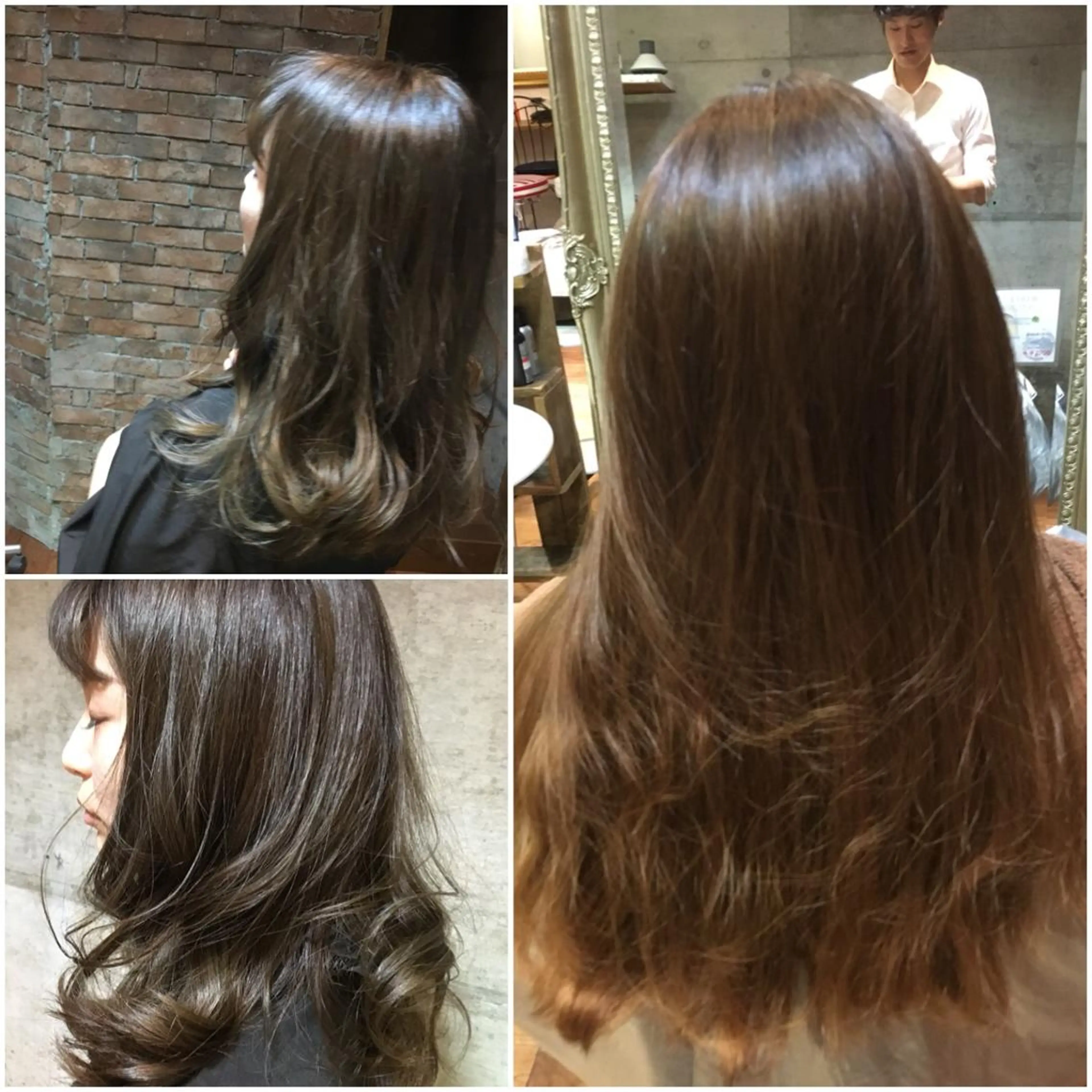 ミディアム アッシュ クラッチムク博多小川 旭のヘアスタイル