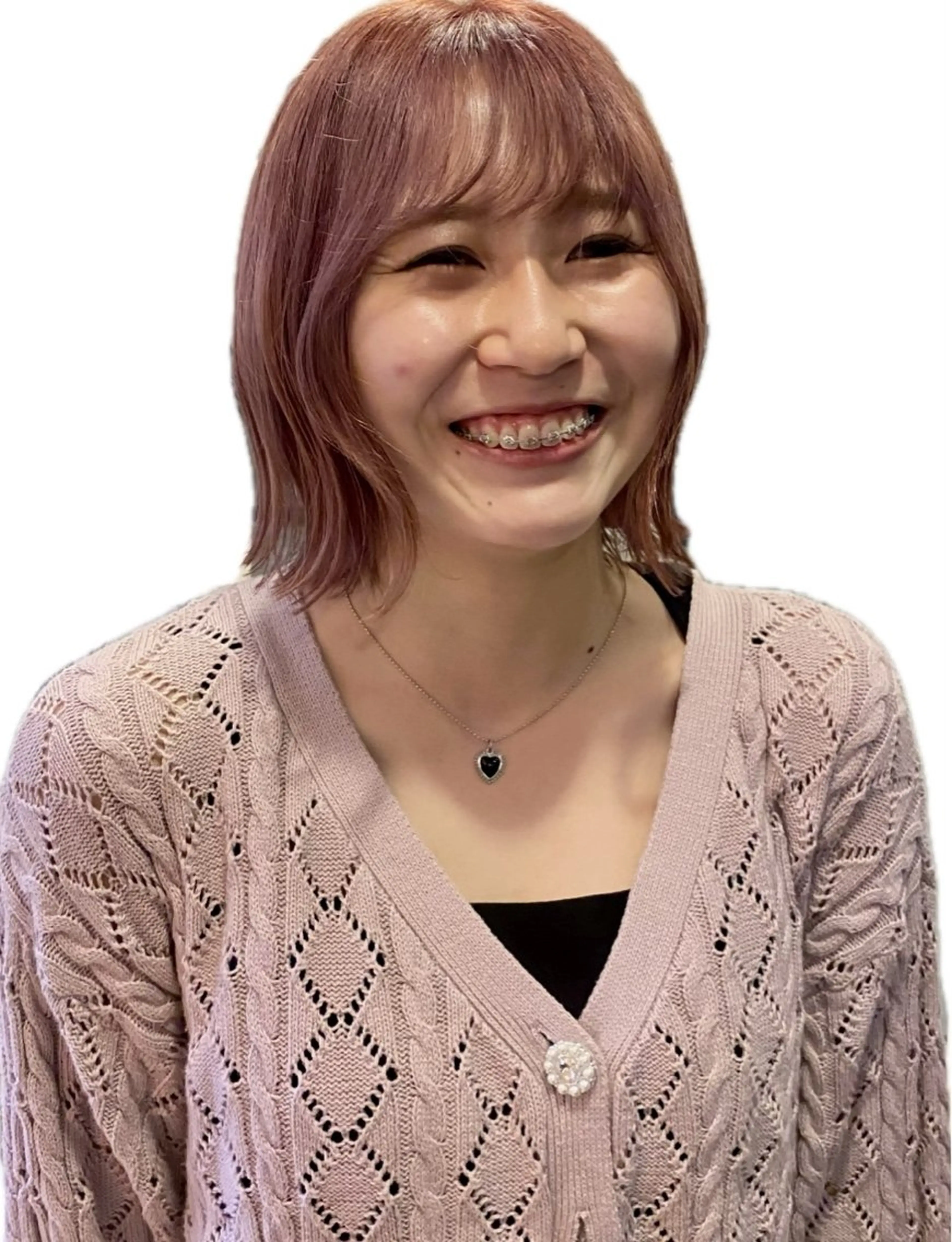 ミディアム カラー ブリーチ ボブ SHARE salon 南船場所属・まひろ／ 南船場のヘアスタイル