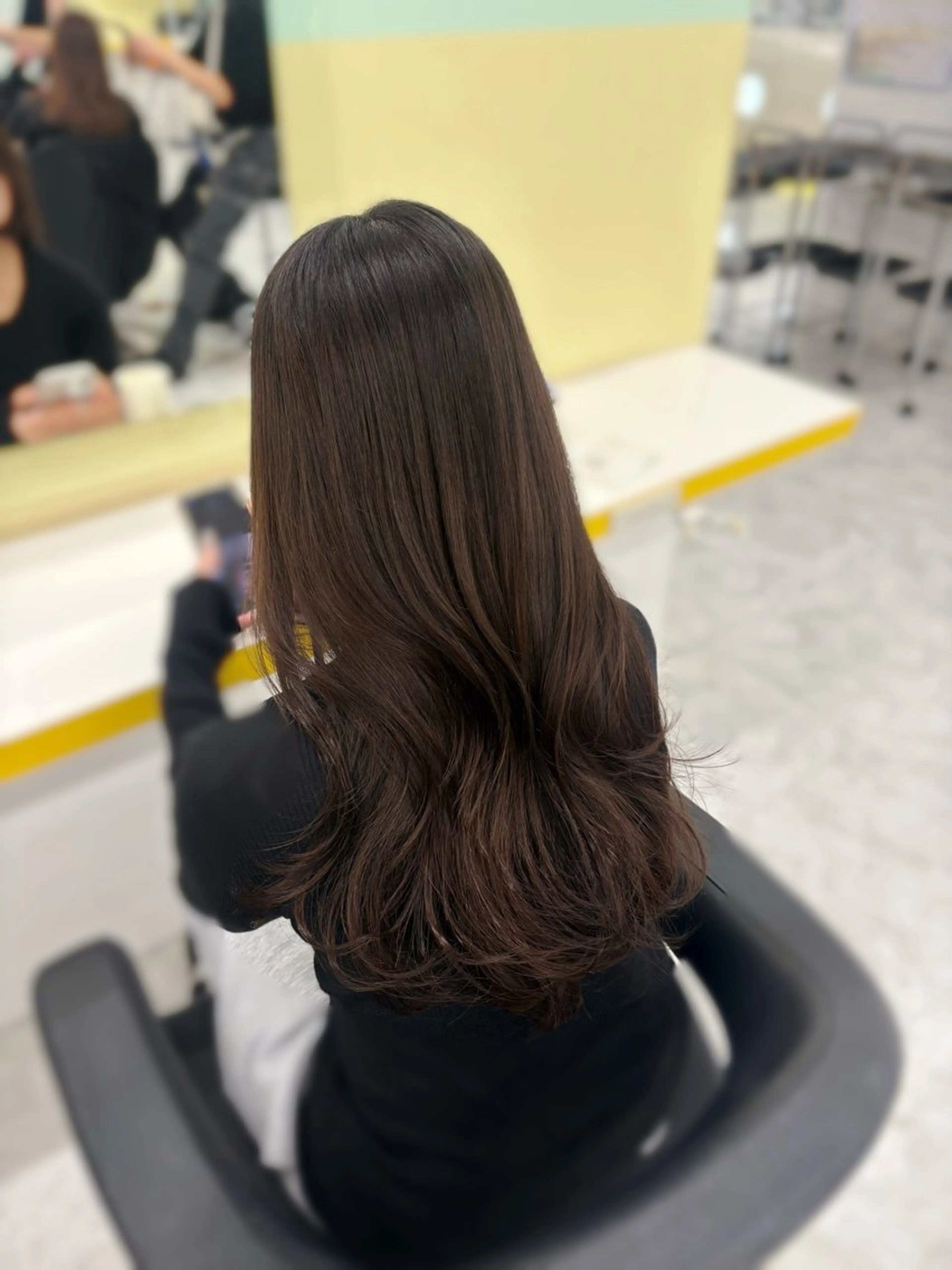 ロング カラー カット ヘアカラー 韓国ヘア×透明感 🤎横浜/miu🤎のヘアスタイル