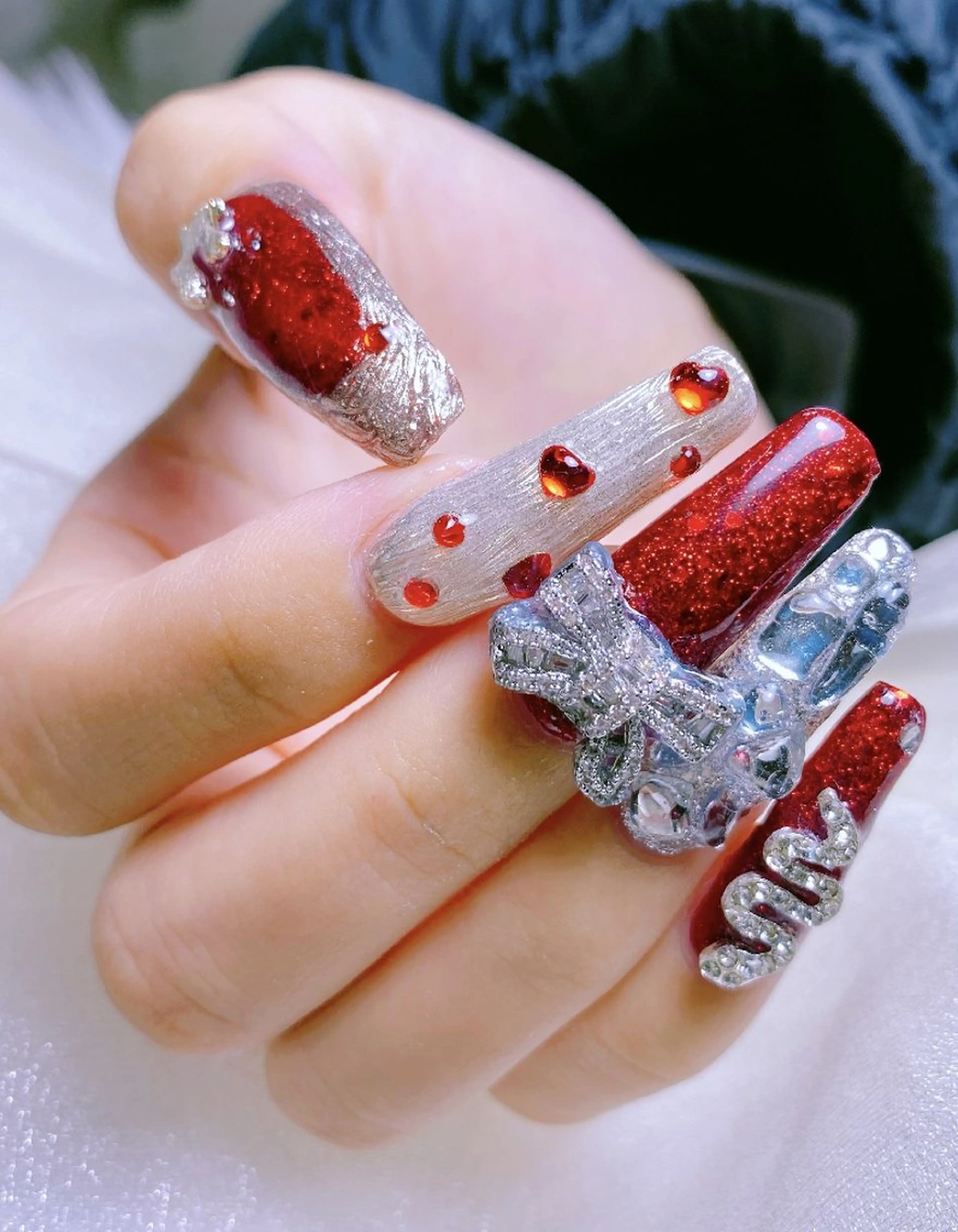 ネイル 長さ出し 持ち込み ネイルサロン  STELLAのネイルデザイン