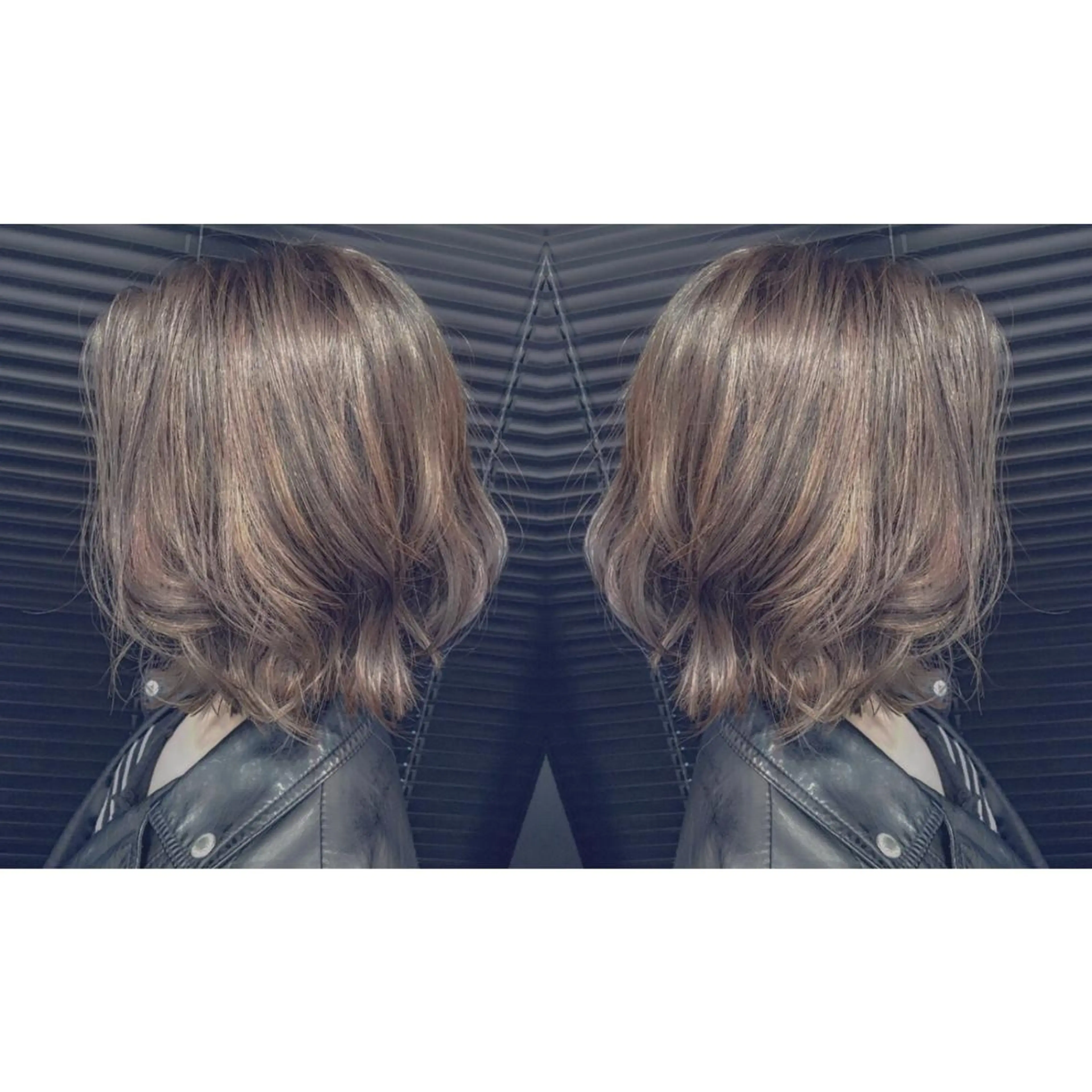 ショート カラー パーマ ハイライトカラー ハイライト メンズhair /こえびのヘアスタイル