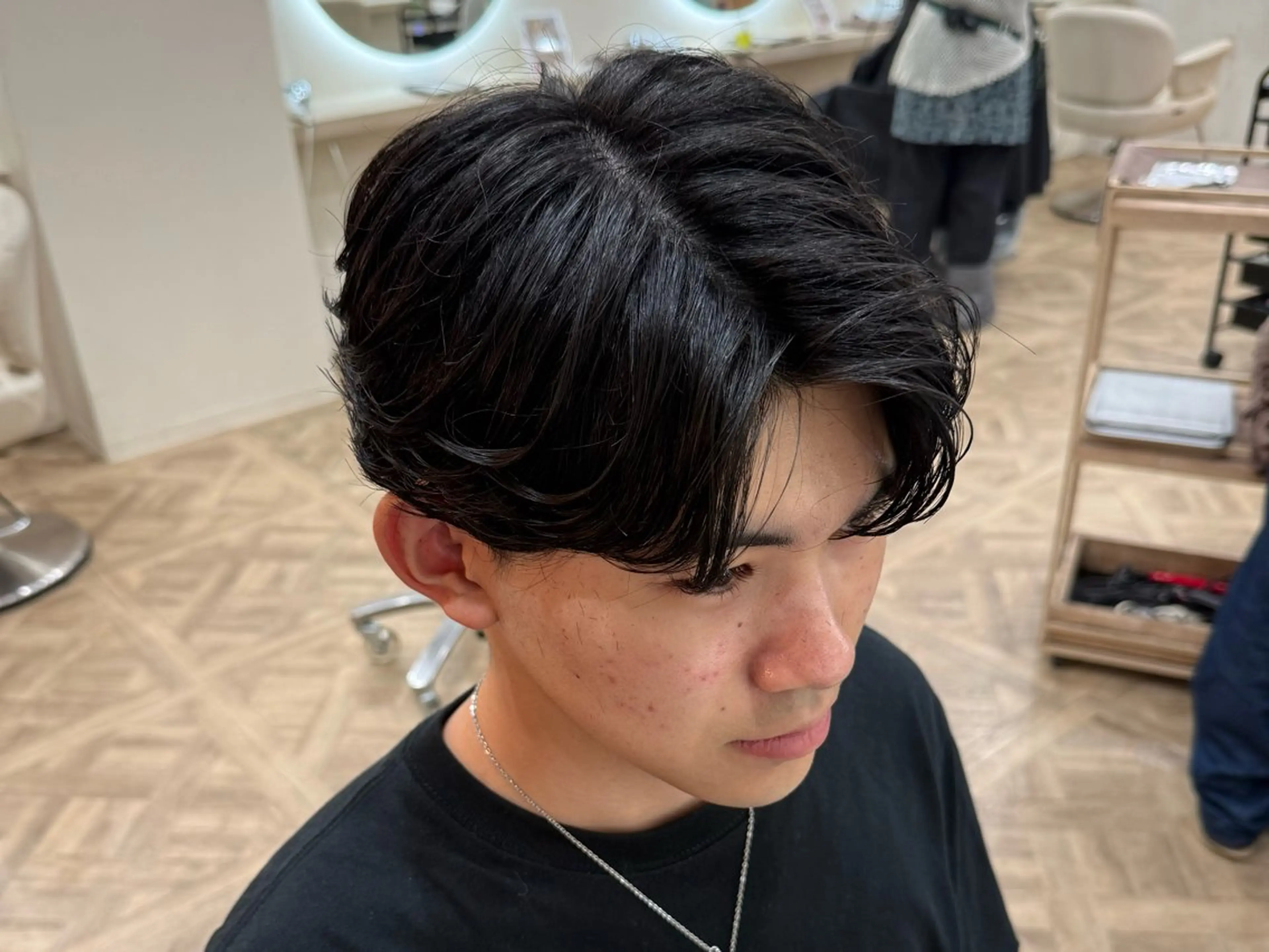 パーマ メンズ メンズパーマ ニュアンスパーマ カット パーマ トリートメント 市原亮/塩釜口/ ツイスパ/波巻きのヘアスタイル