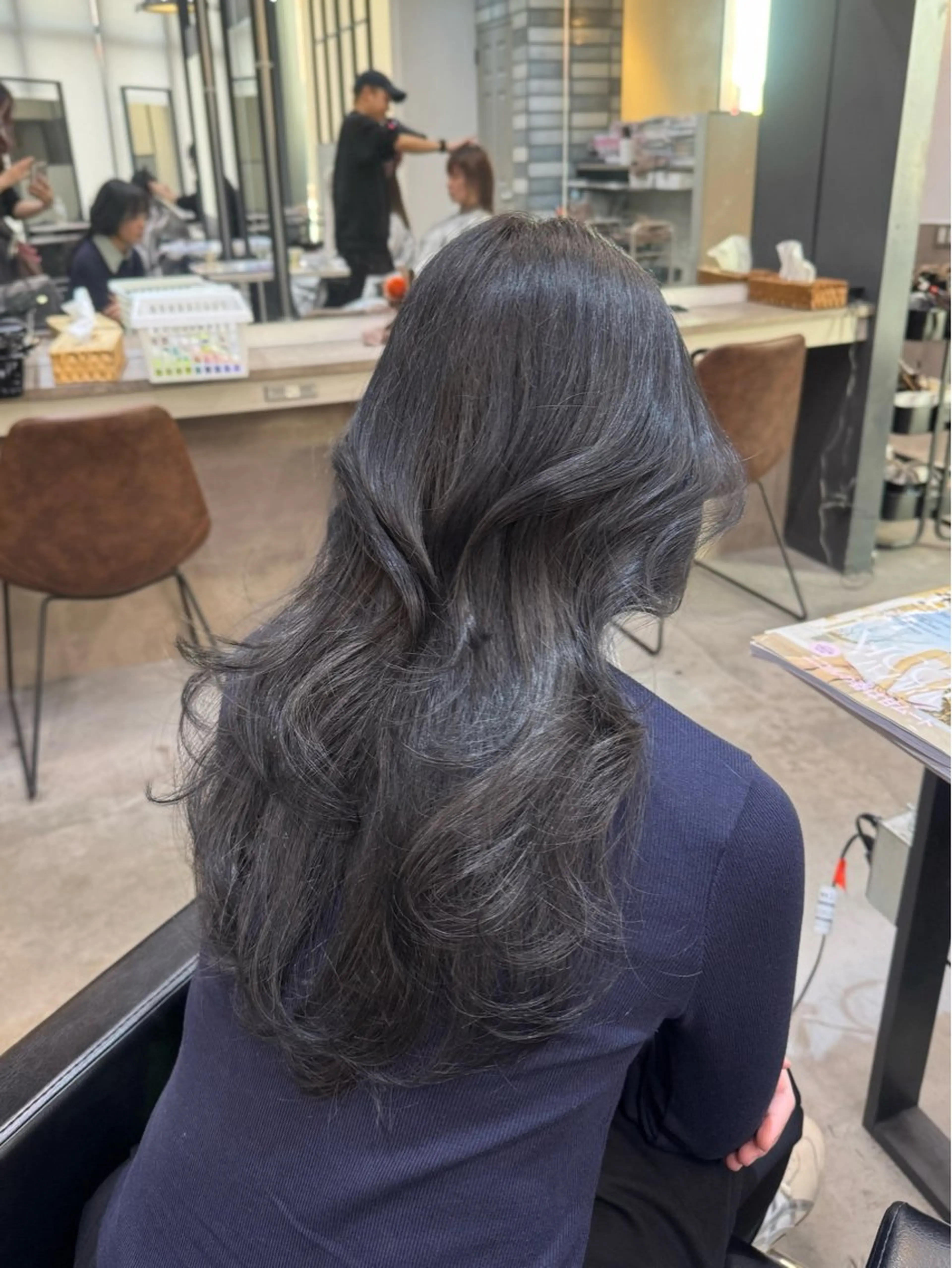 ロング カラー 韓国ヘア🇰🇷 YUKINAのヘアスタイル