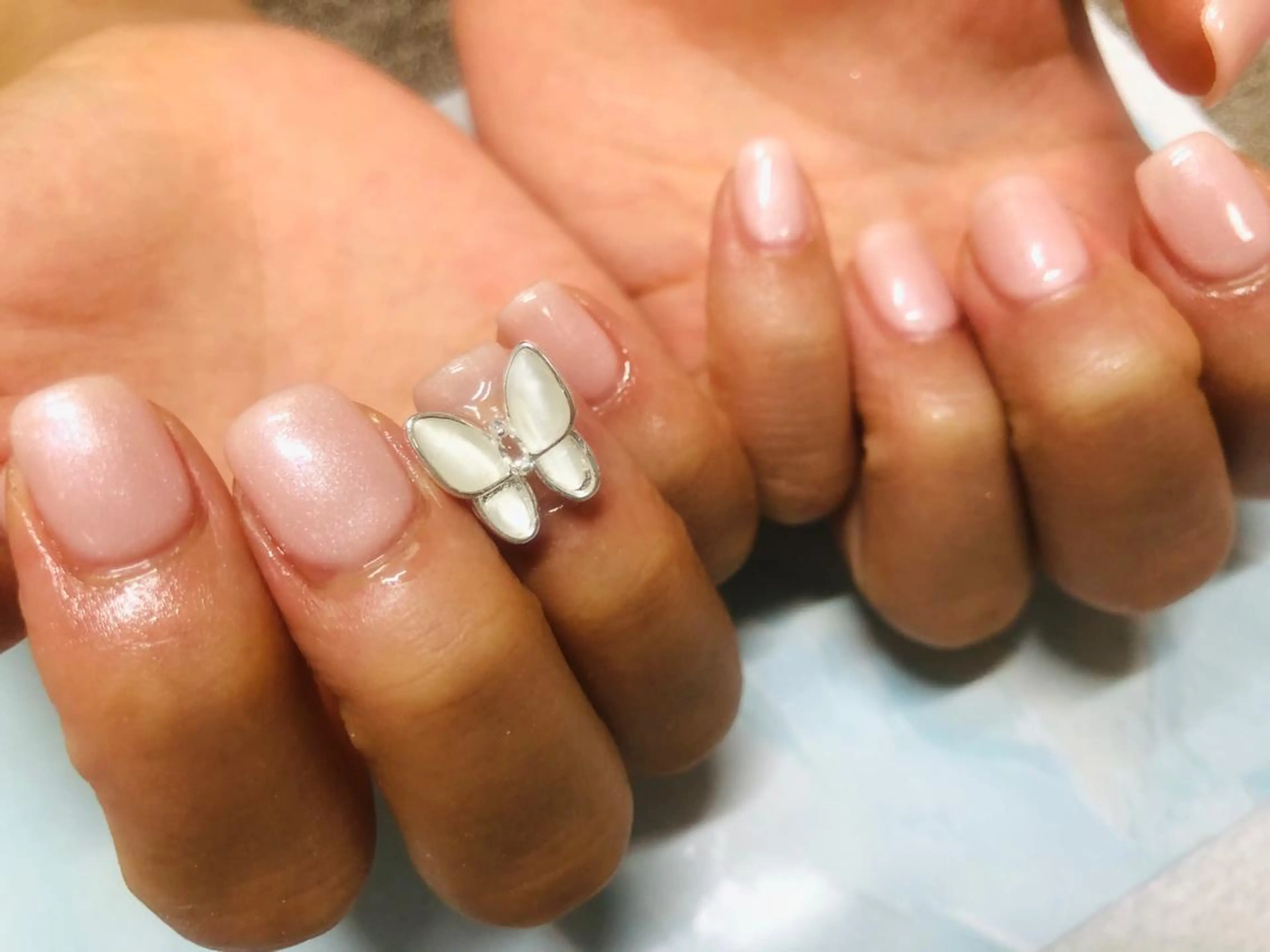 ネイル ピンク ハンドネイル mogunail &blowのネイルデザイン