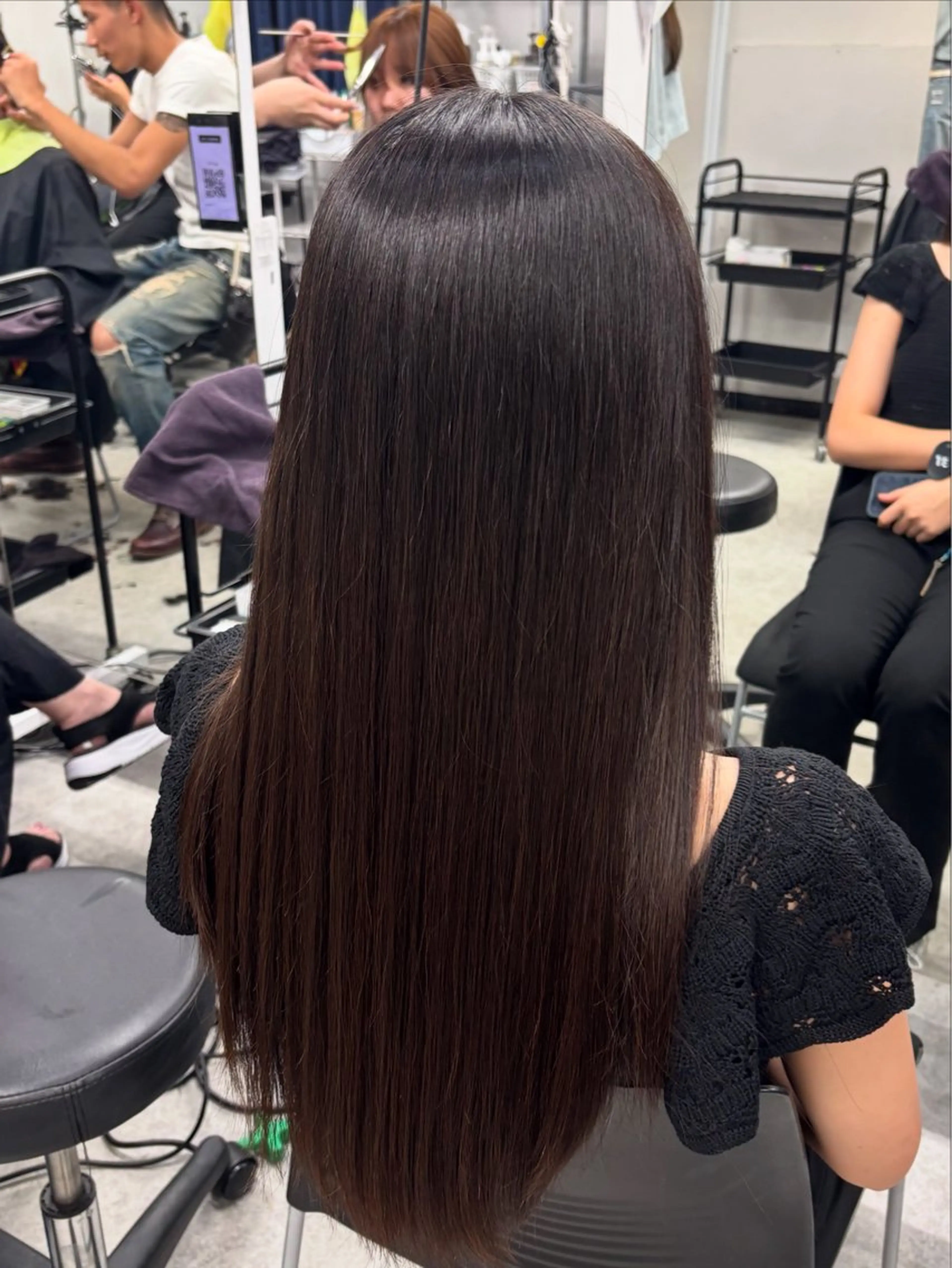 ロング y2k✩︎⡱レイヤー ウルフ/オリーブ🍀のヘアスタイル