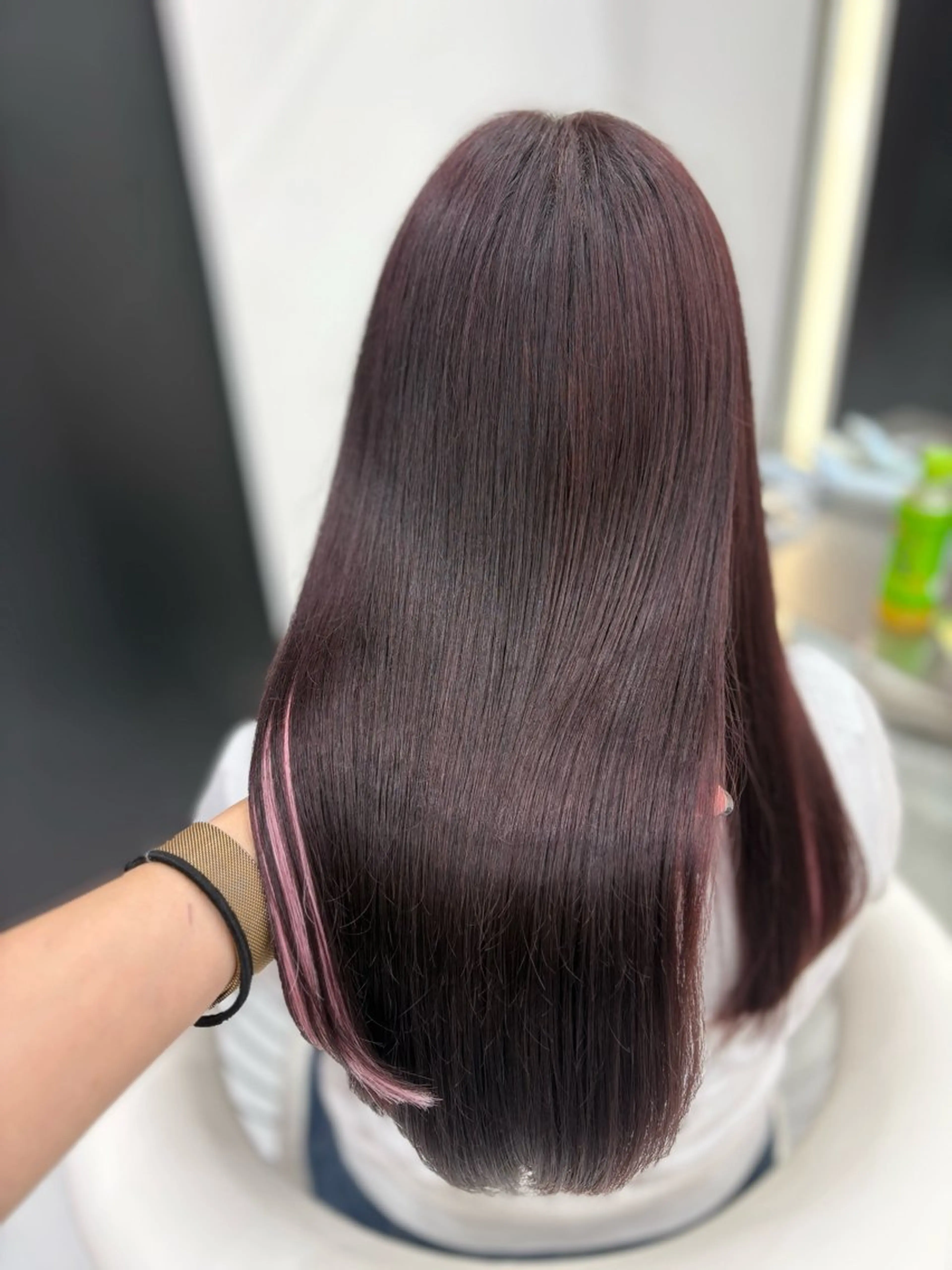 ロング カラー カット ヘアカラー トリートメント 新宿/韓国ヘア 中明度カラー/かやのヘアスタイル