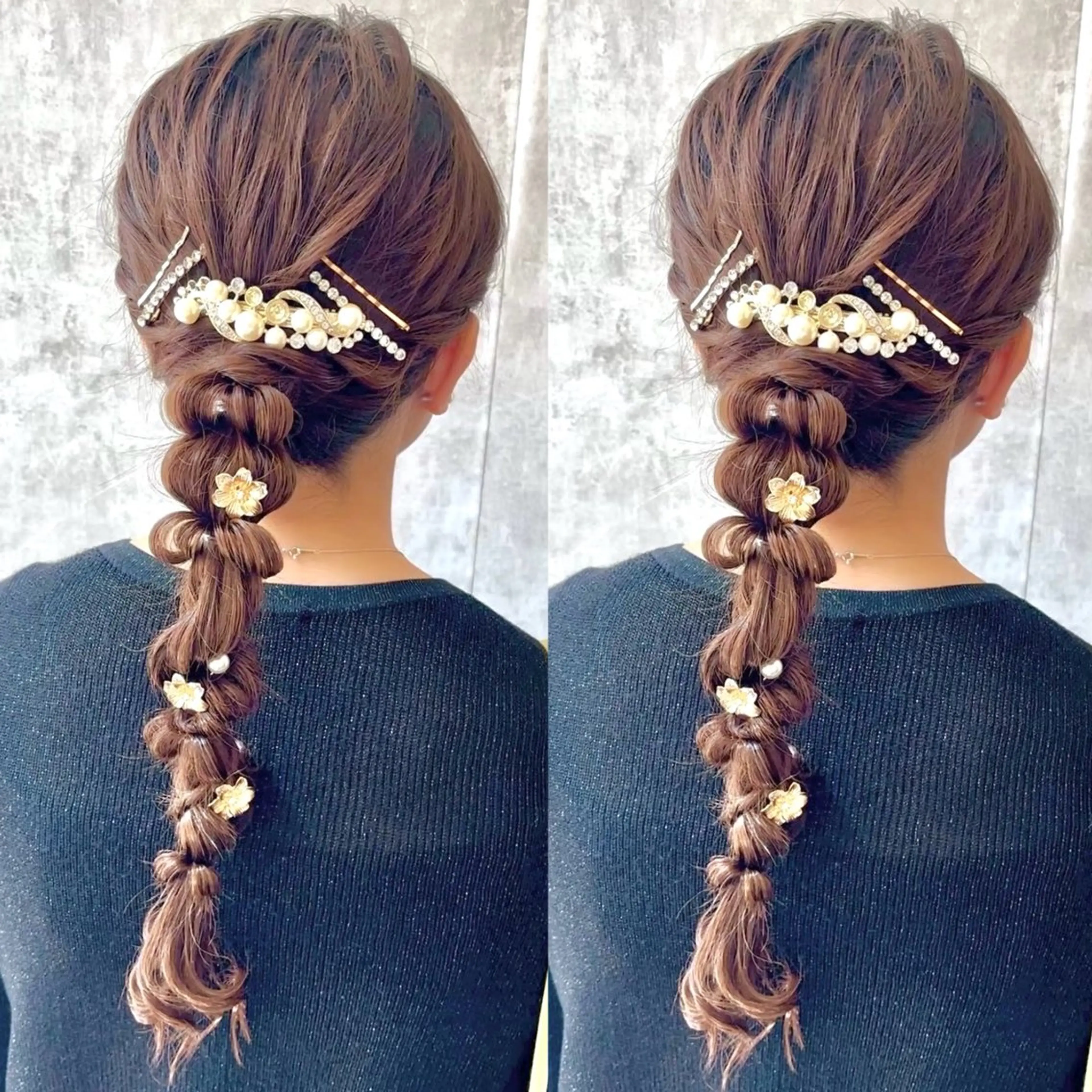 ロング ロング ヘアセット ヘアメ🎀推しカラー 🥣横浜/しほ🧸のヘアスタイル