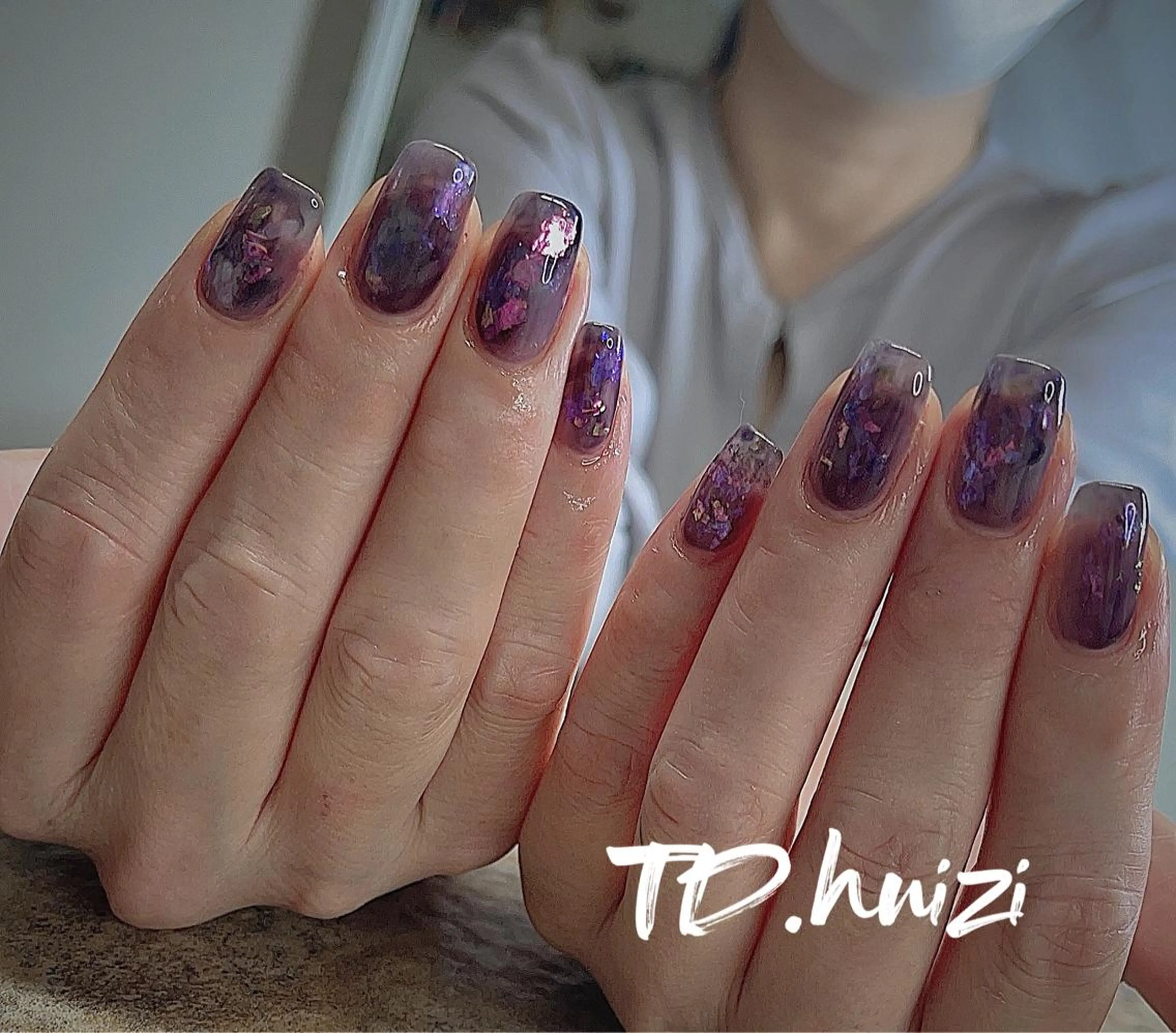 ミディアム めぐみのネイルサロン スタッフ練習のネイルデザイン