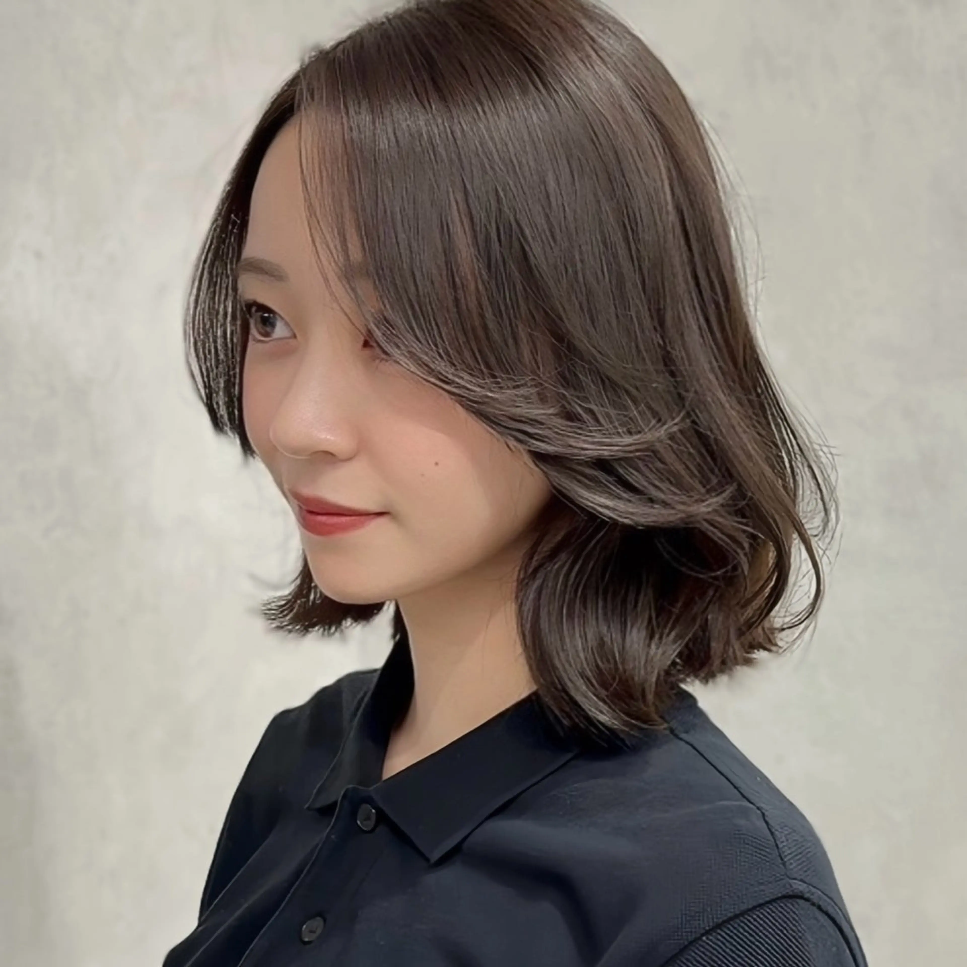 ミディアム カラー ヘアアレンジ ⭐️銀座/ショート/ 艶カラー/りょうがのヘアスタイル