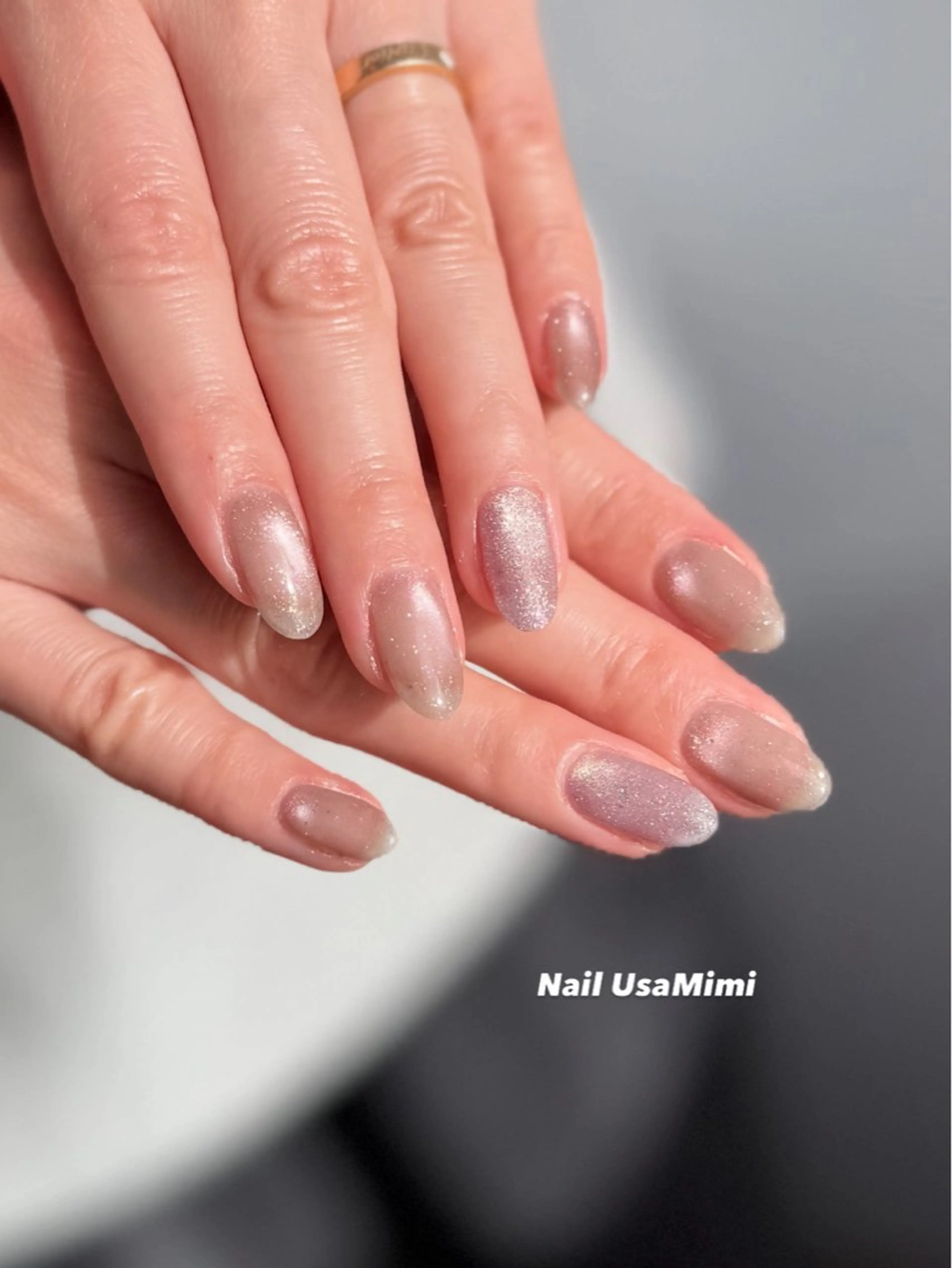 ネイル キラキラネイル オフィスネイル 夏ネイル ワンホンネイル ハンドネイル Nail Usa Mimi ASAKOのネイルデザイン