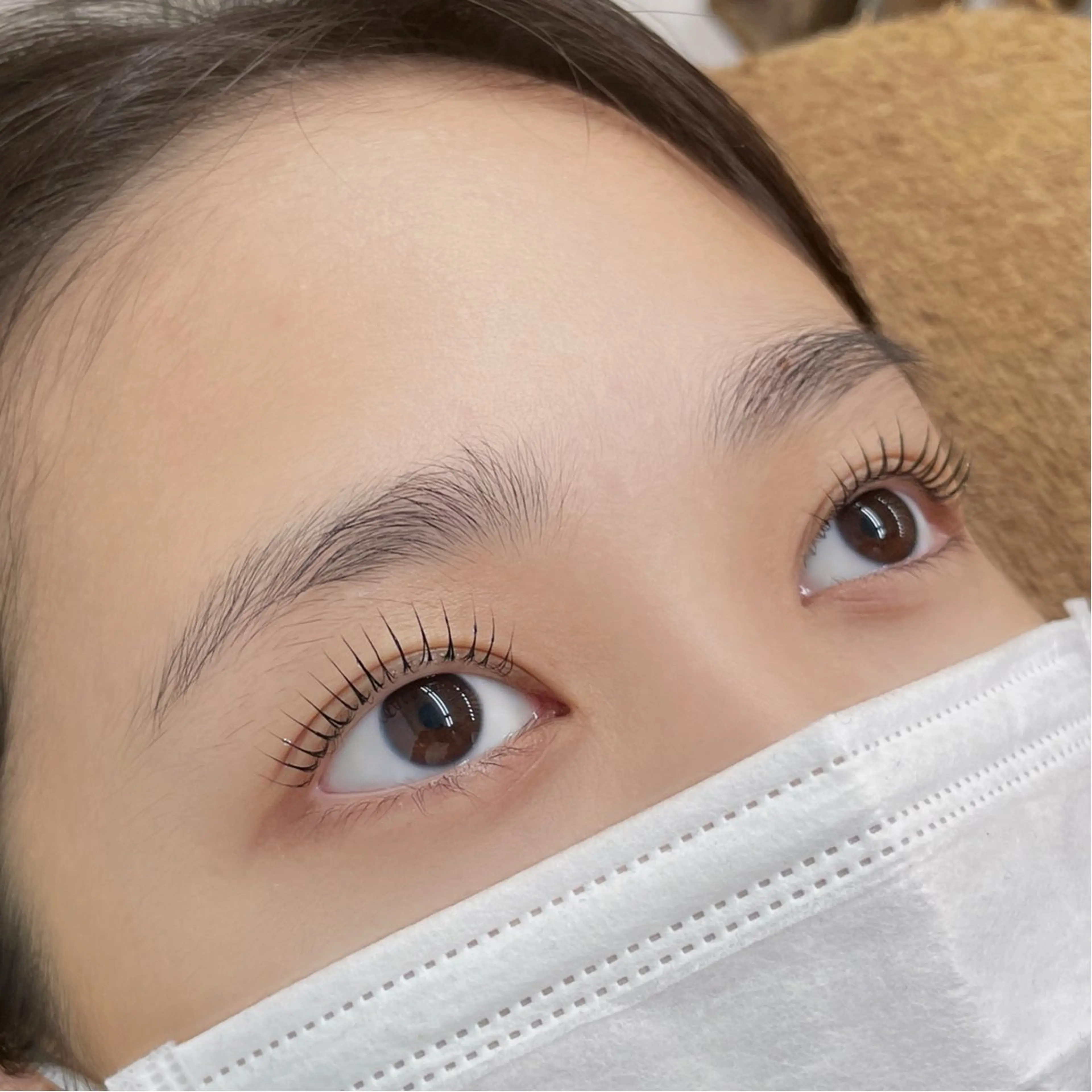 マツエク・マツパ フラットラッシュ 韓国風マツエク パリジェンヌラッシュリフト まつげパーマ 一重×まつ毛パーマ マツパ mai /マツパ.眉のマツエク・マツパデザイン