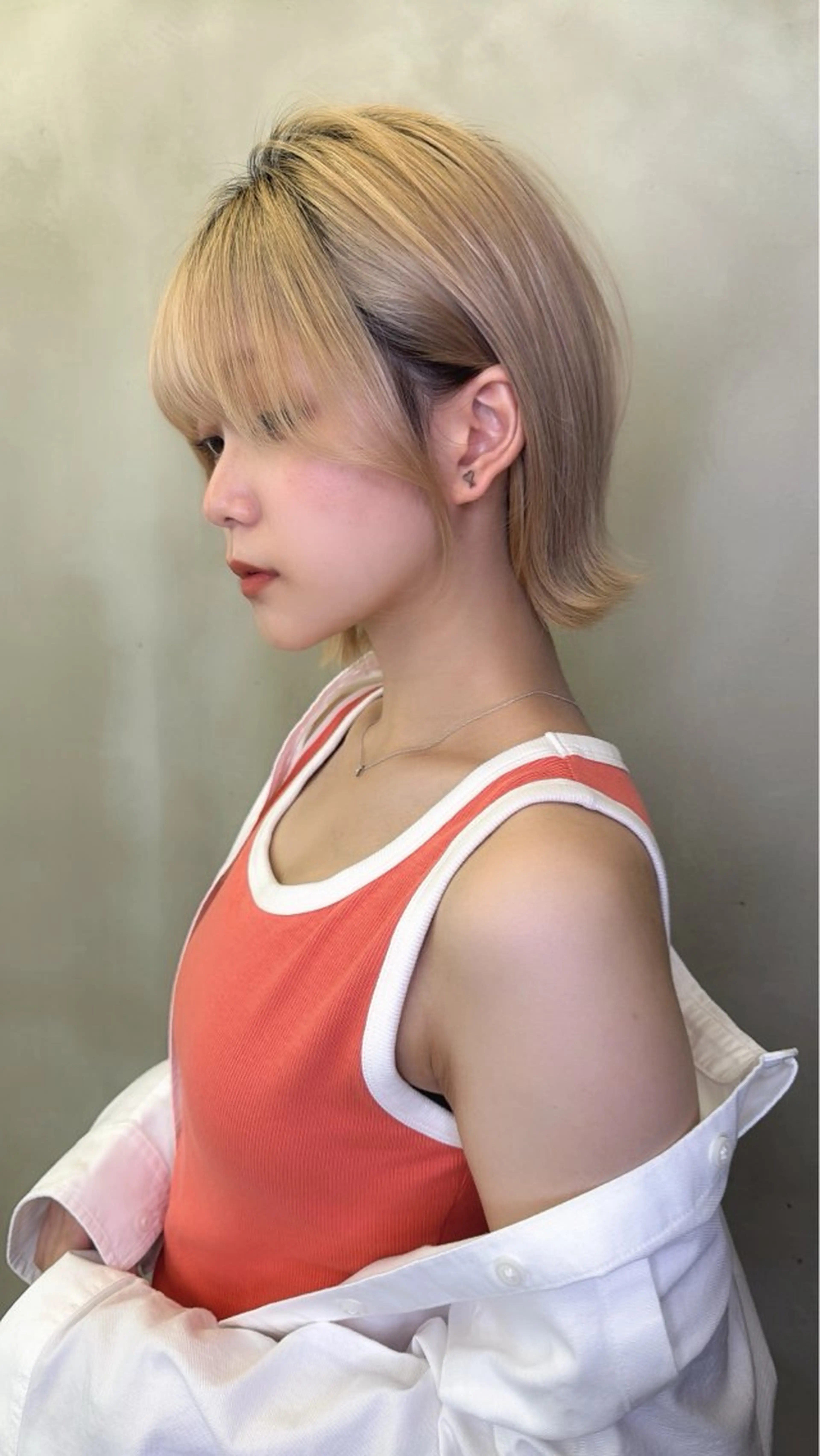 ミディアム カラー カット ヘアカラー トリートメント 🍀小川大輔🍀 ボブ/ブリーチ🥇のヘアスタイル