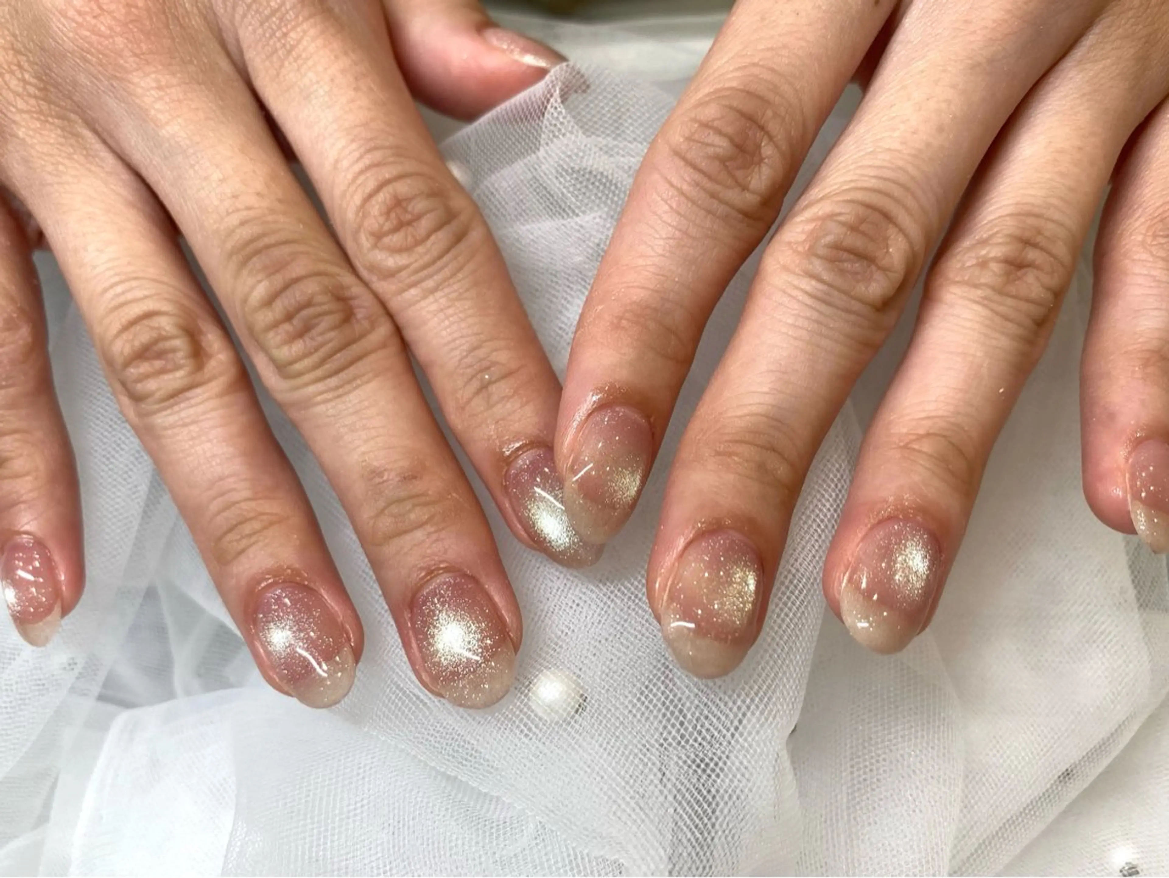 ネイル マグネットネイル ビー玉ネイル ハンドネイル 田上 美織のネイルデザイン