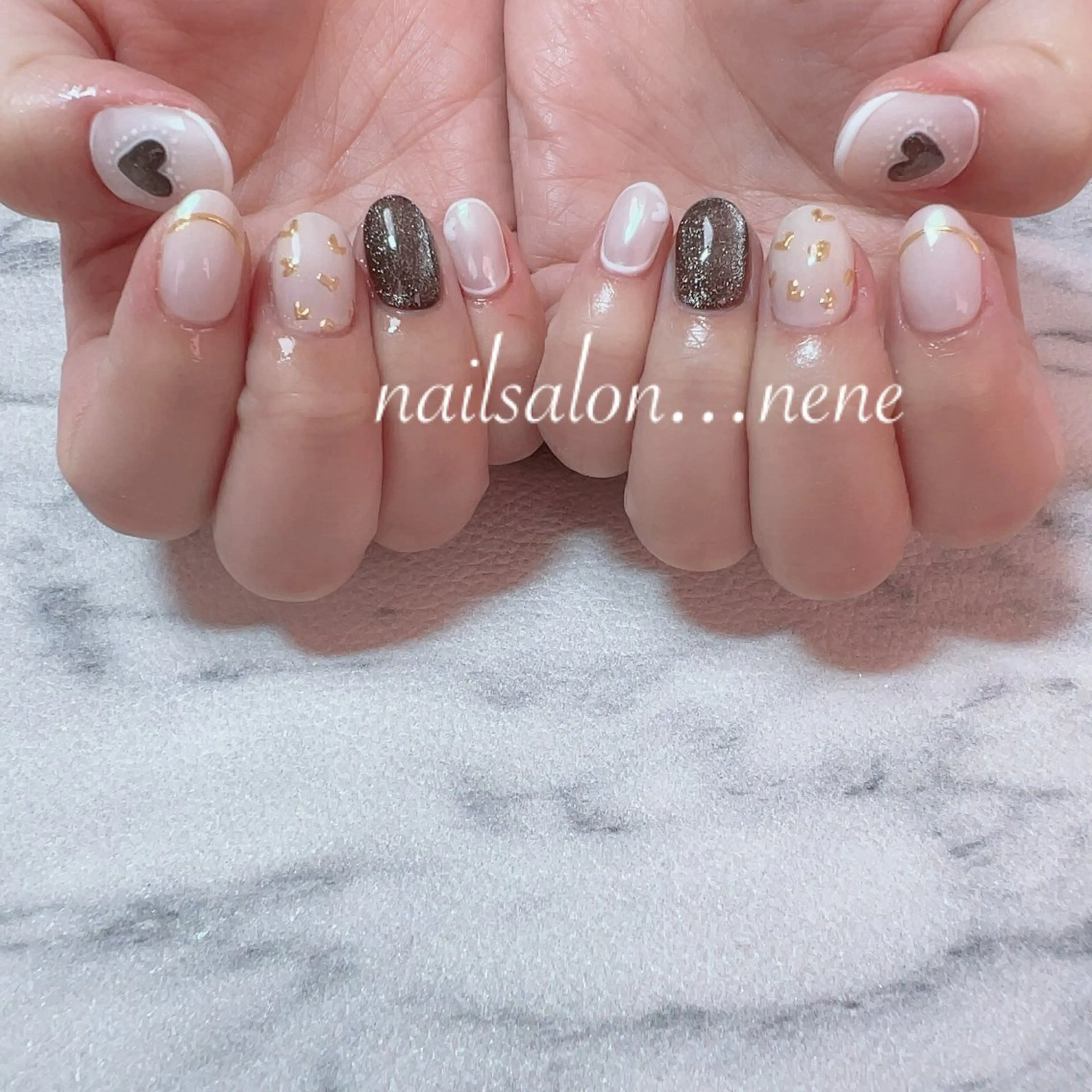 ネイル ハート nailsalon ...neneのネイルデザイン