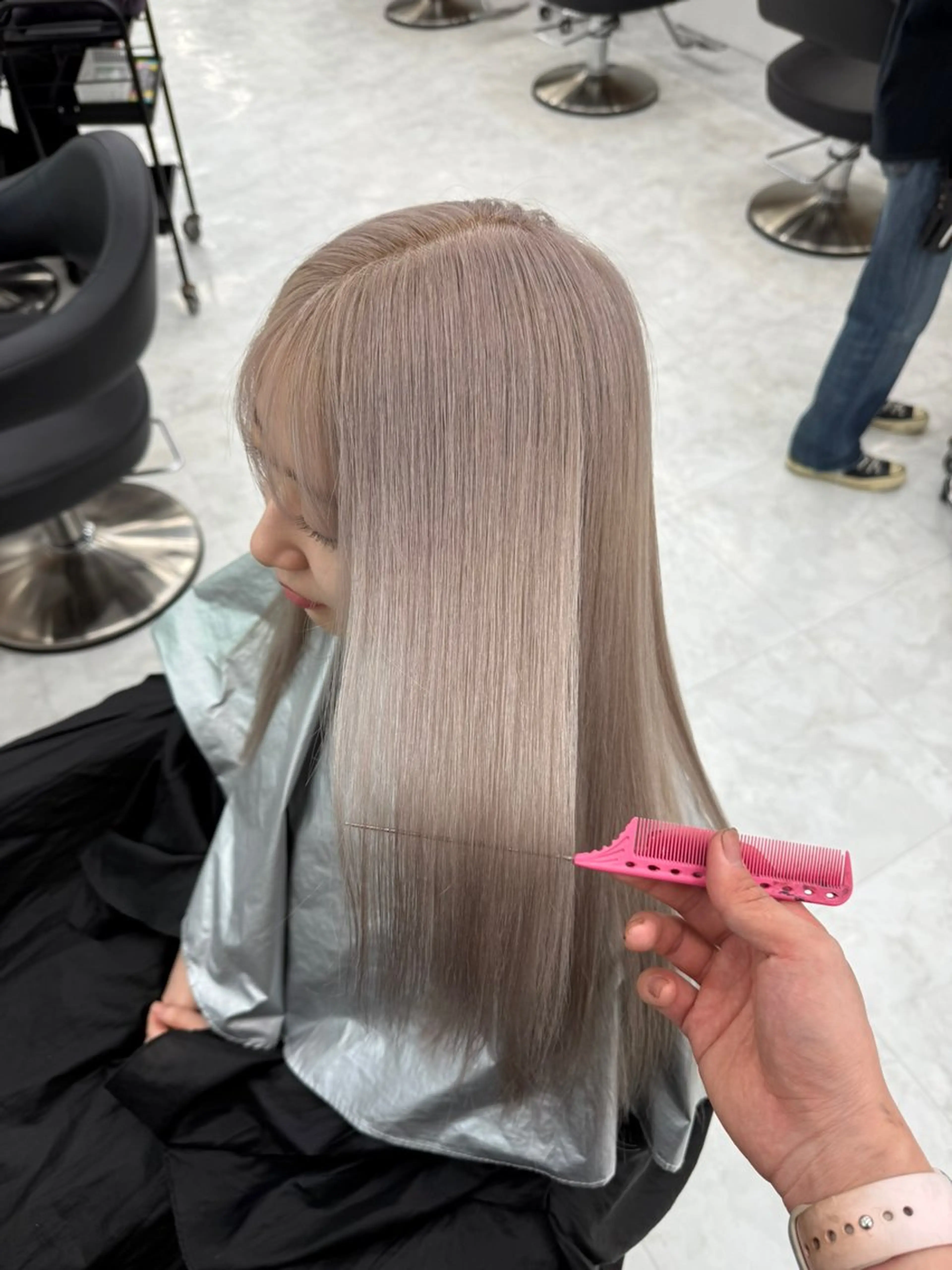 カラー 透ける透明感カラー 🎀anju/渋谷のヘアスタイル