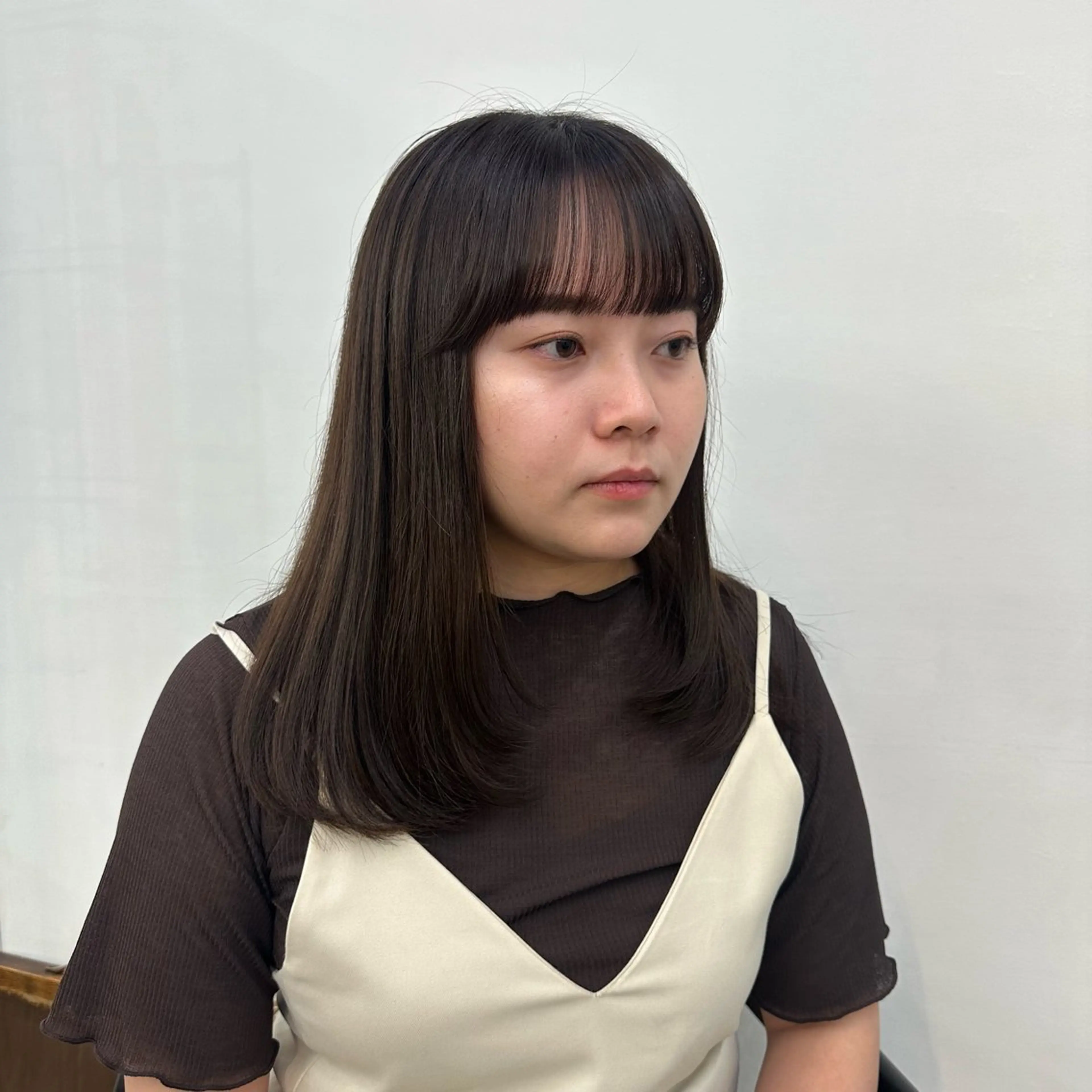 ロング レイヤーカット さとう あやかのヘアスタイル