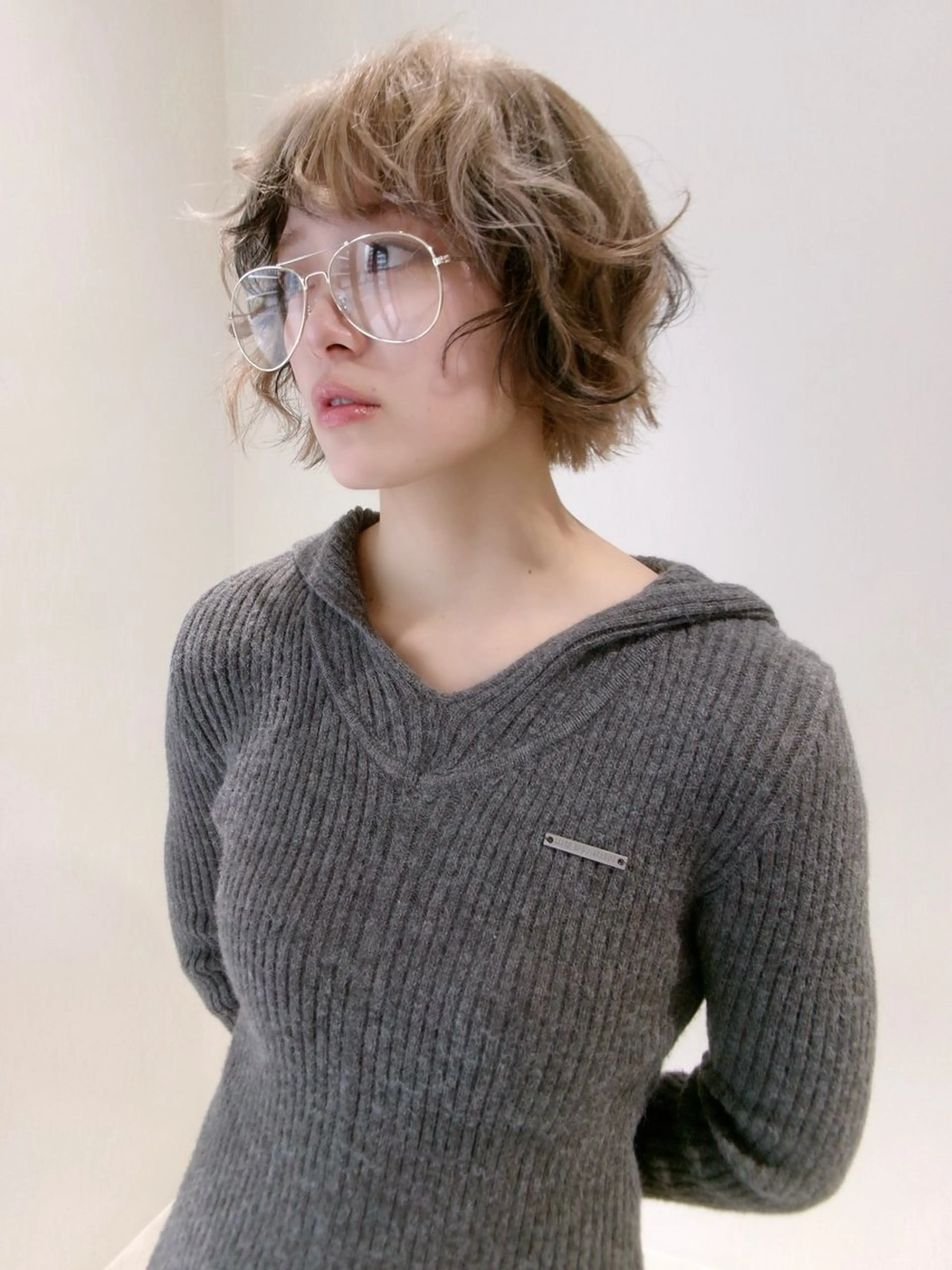 似合わせカット＋ケアブリーチ＋カラー＋トリートメントの写真