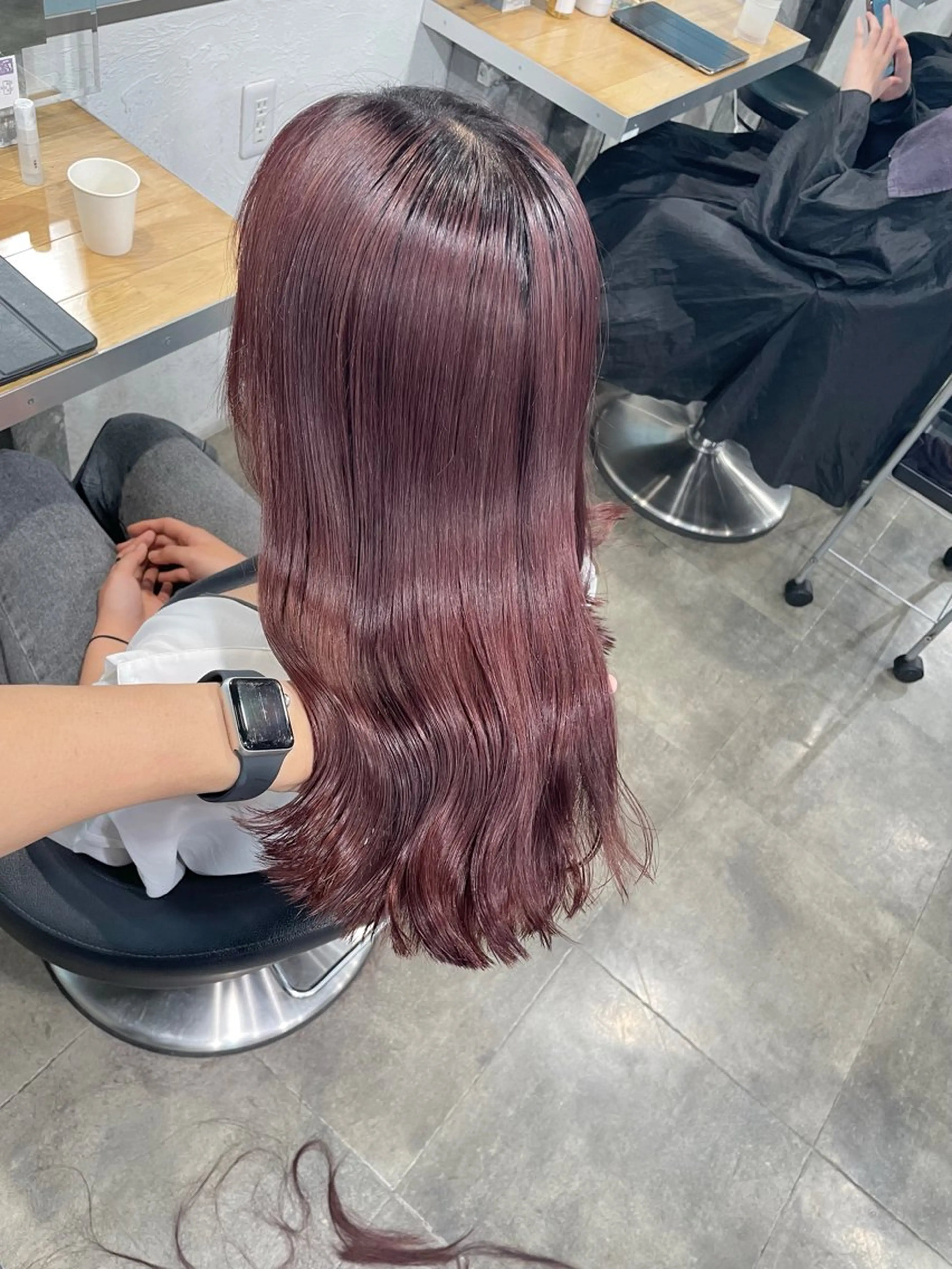 ロング カラー カット ヘアカラー トリートメント ヘッドスパ ヘアセット ベージュカラー💖 やすひろのヘアスタイル