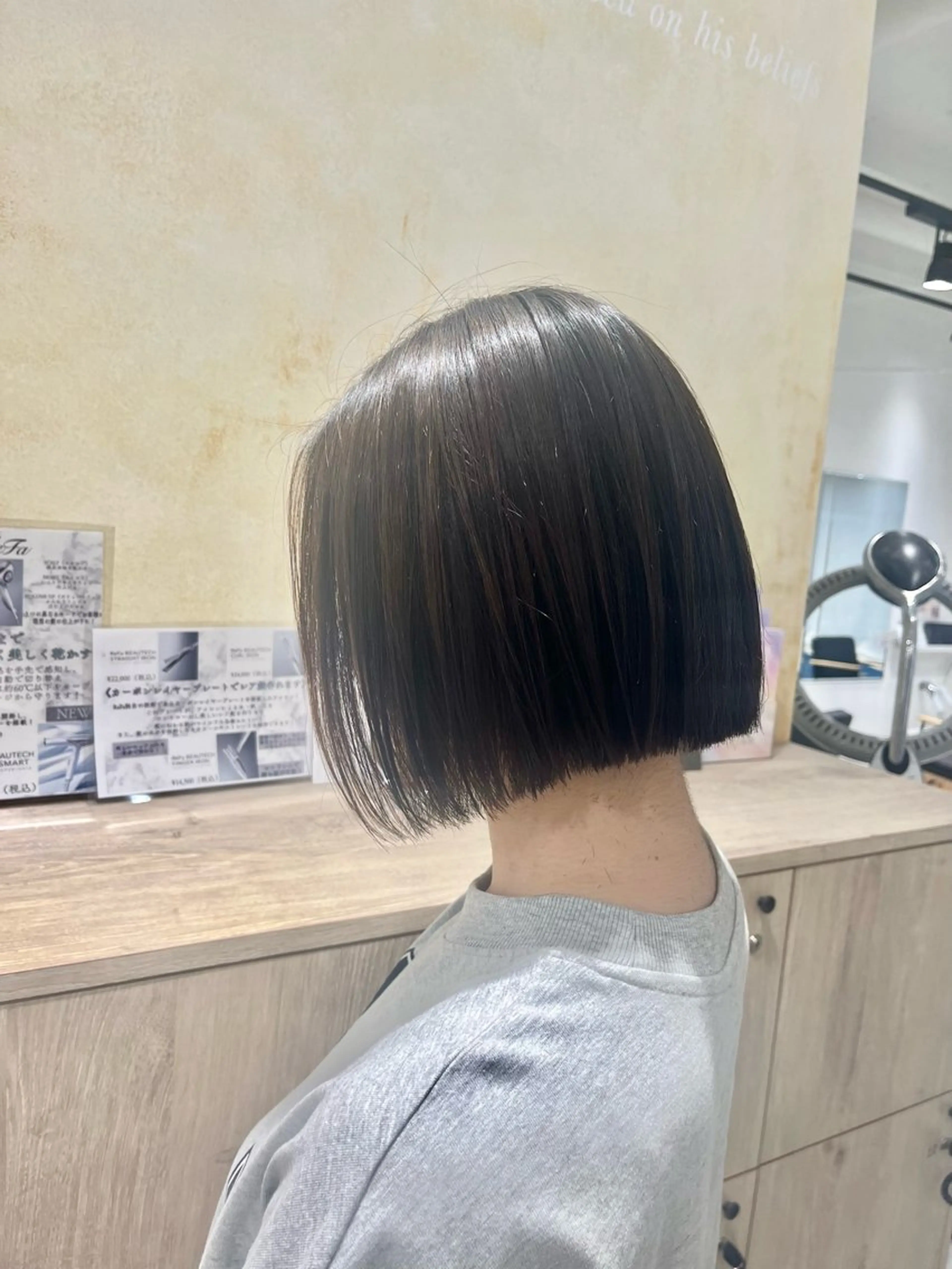 ショート カット 縮毛矯正 ボブ/美髪矯正 /佐藤　奈巳のヘアスタイル