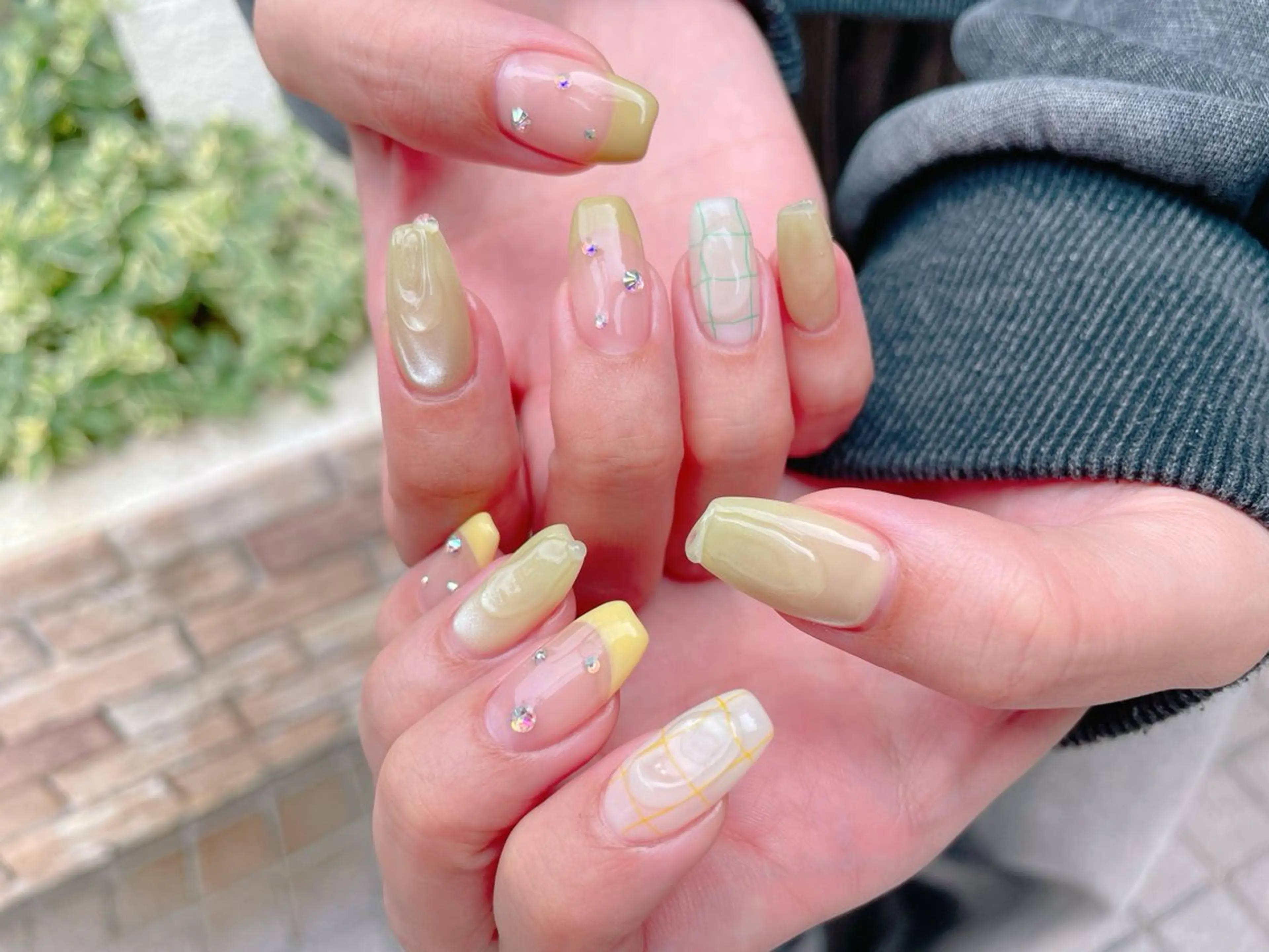 ネイル ジェルネイル ニュアンスネイル パラジェル 春ネイル 夏ネイル ハンドネイル nailroom OHANA🌴のネイルデザイン