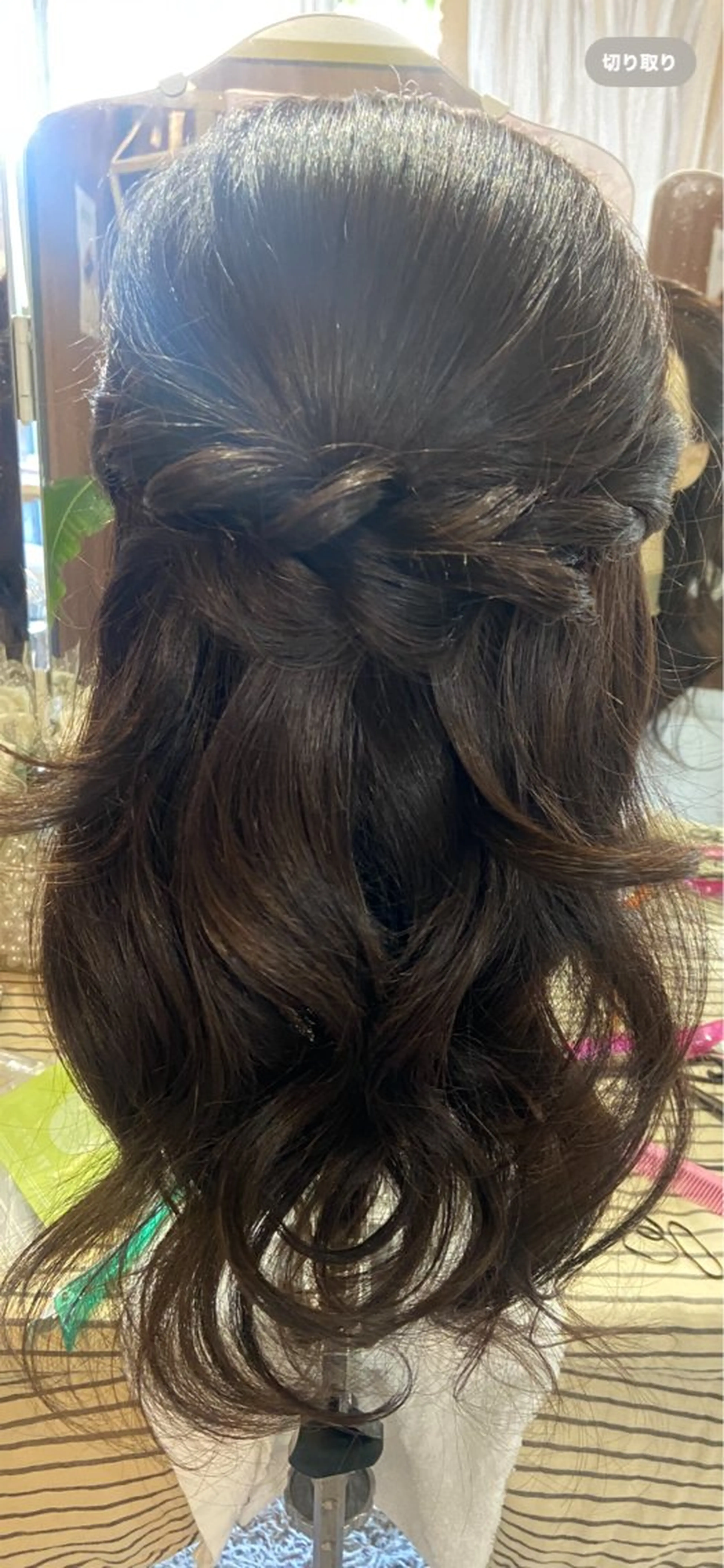 ヘアアレンジ ハーフアップ aya hair 水上のヘアスタイル