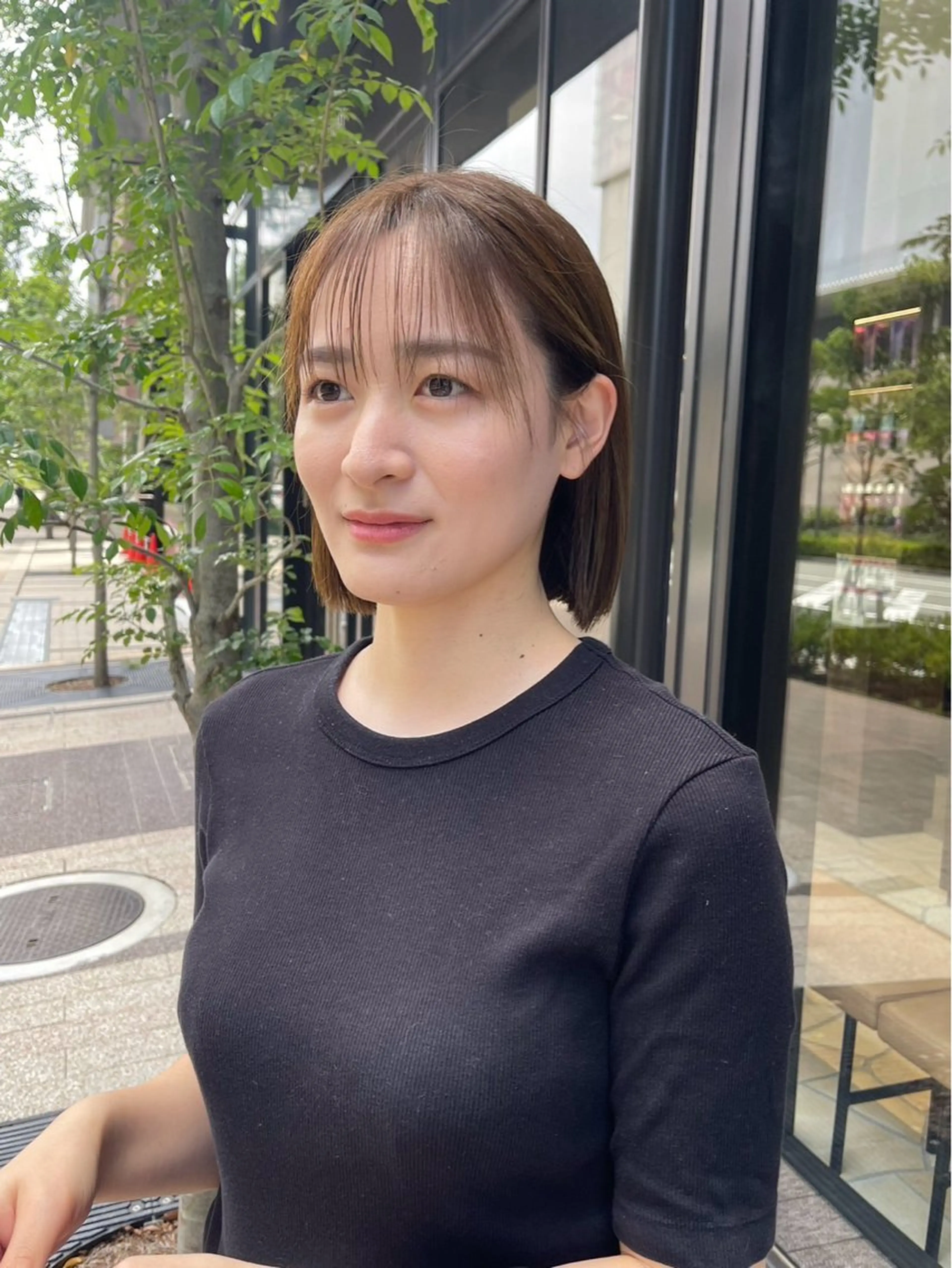 ミディアム 太田代 桃のヘアスタイル