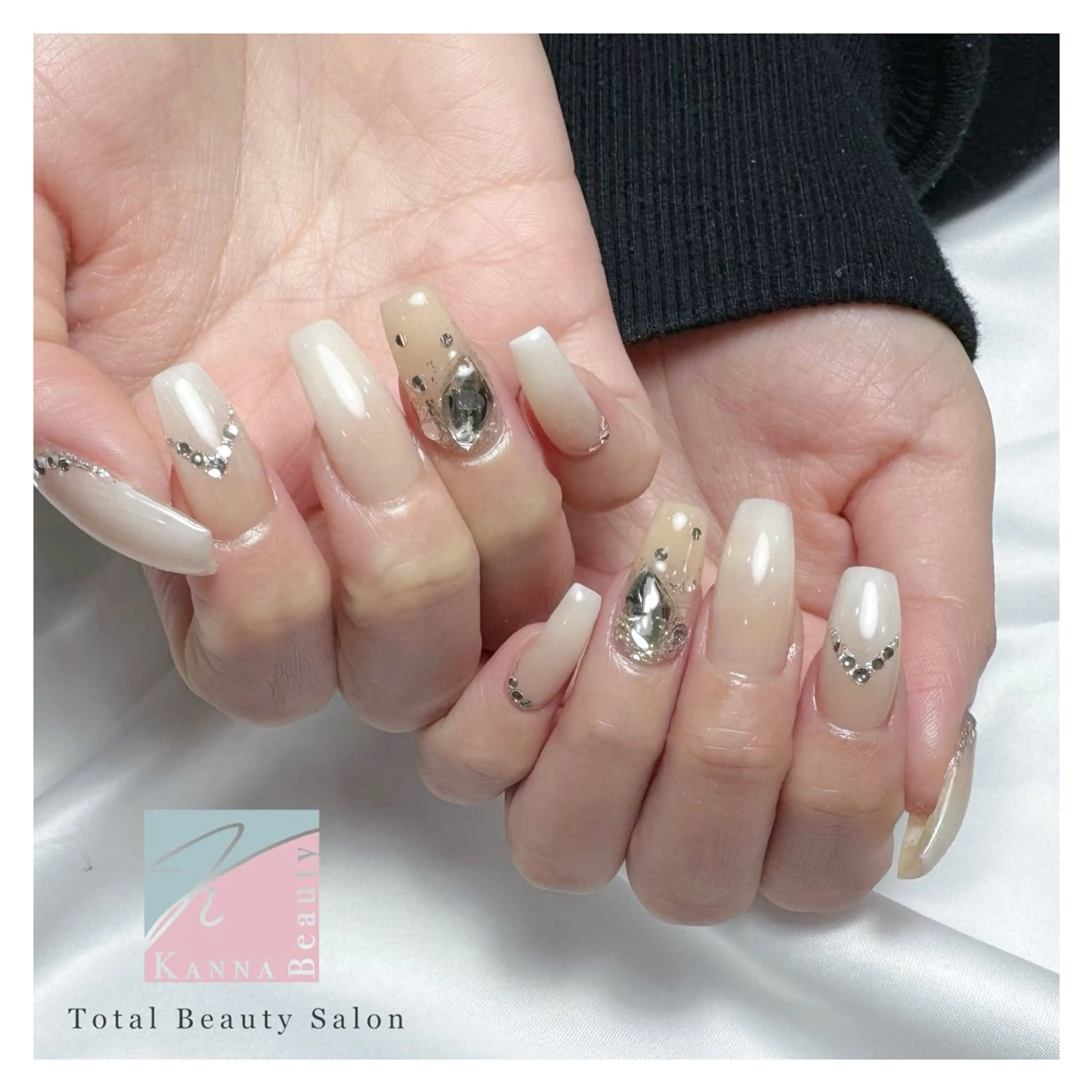 ネイル フットネイル ジェルネイル グラデーション キラキラネイル マグネットネイル ハンドネイル Kanna Yuki カンナユキのネイルデザイン
