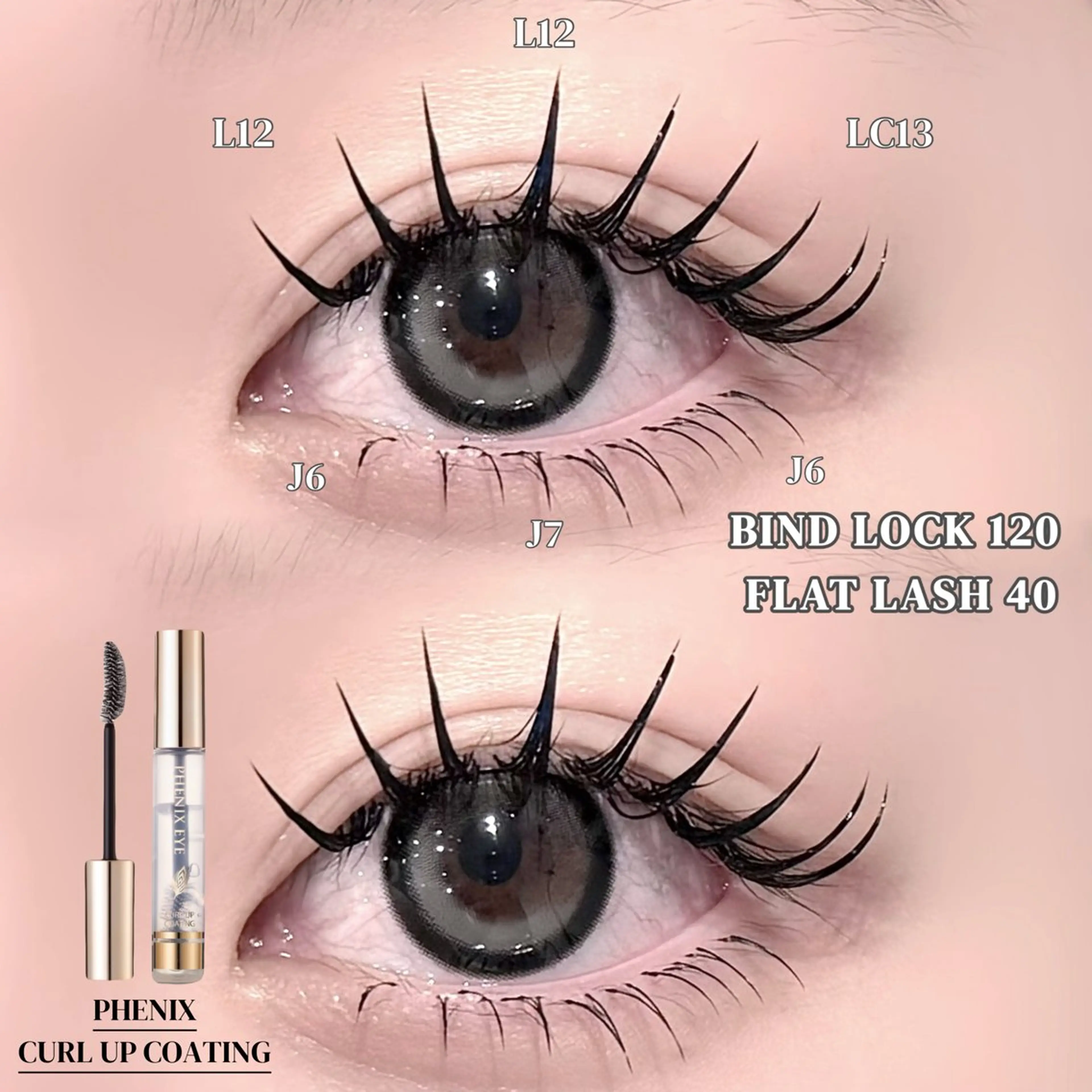 マツエク・マツパ バインドロック フラットラッシュ Lカール マツエク ＊OLIVIA池袋 ＊長友のマツエク・マツパデザイン