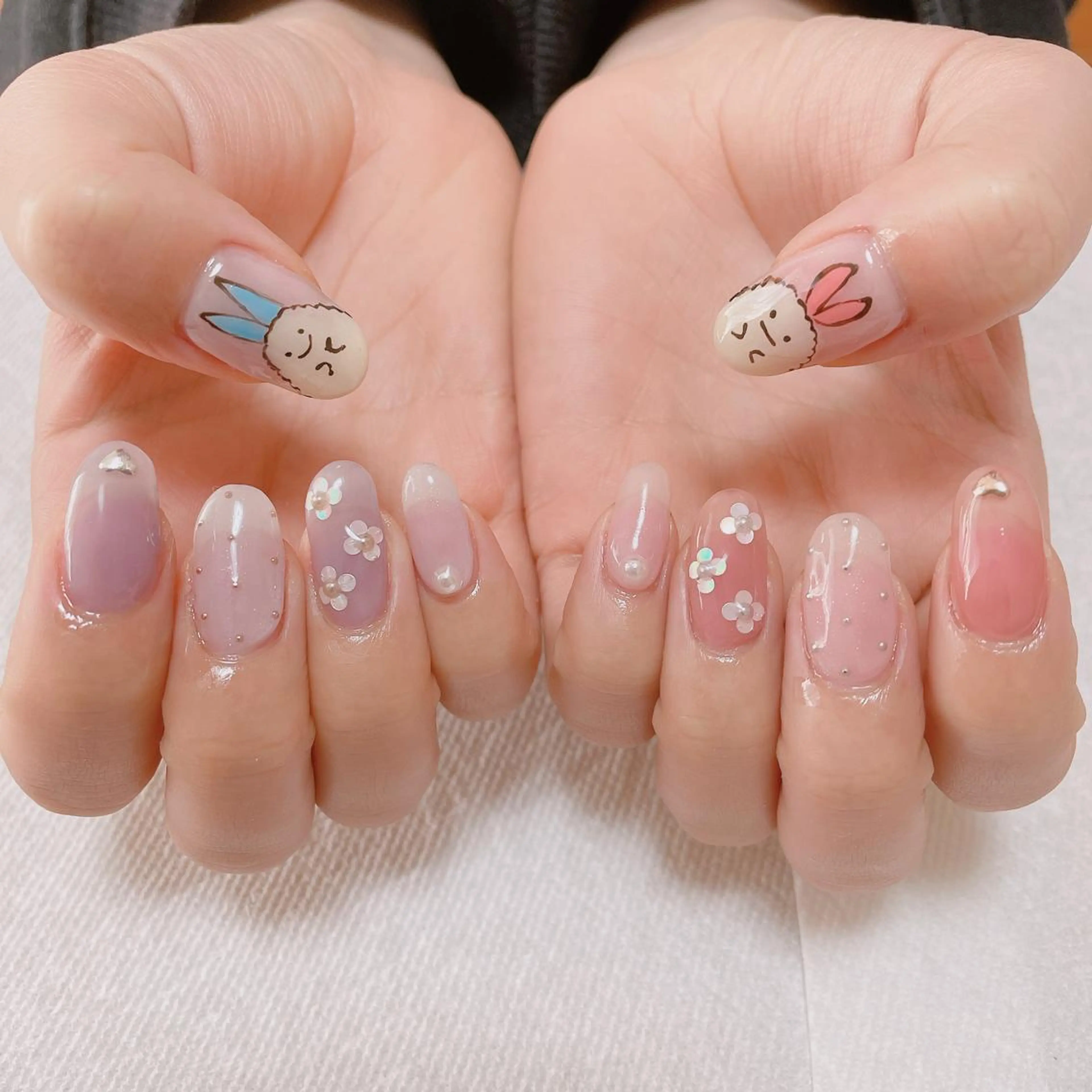 ネイル 春ネイル ハンドネイル nakamoto yuukaのネイルデザイン