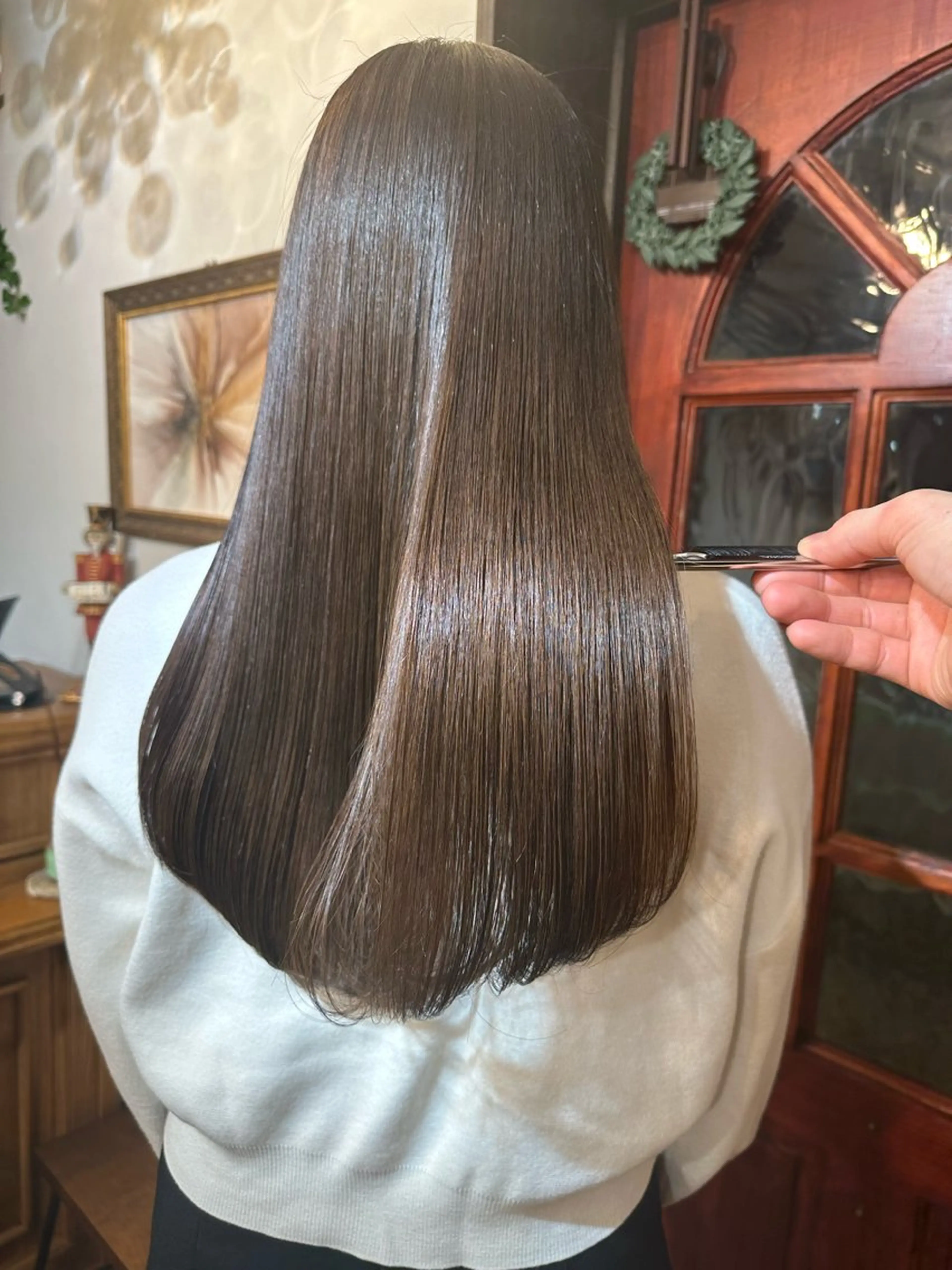 ロング ヘアカラー トリートメント 伏田 遼馬のヘアスタイル