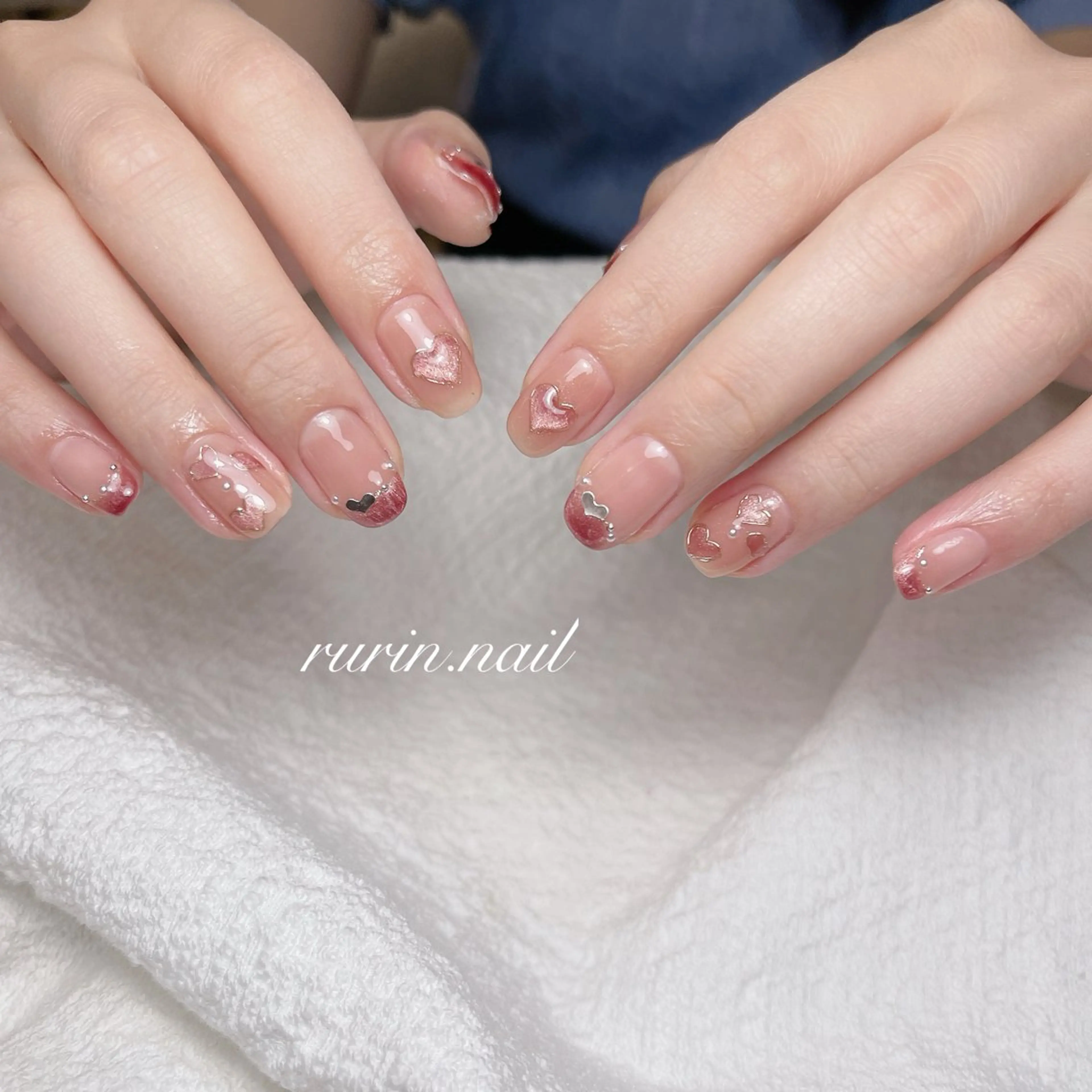 ネイル フレンチネイル ハンドネイル ルリン サロン💅のネイルデザイン