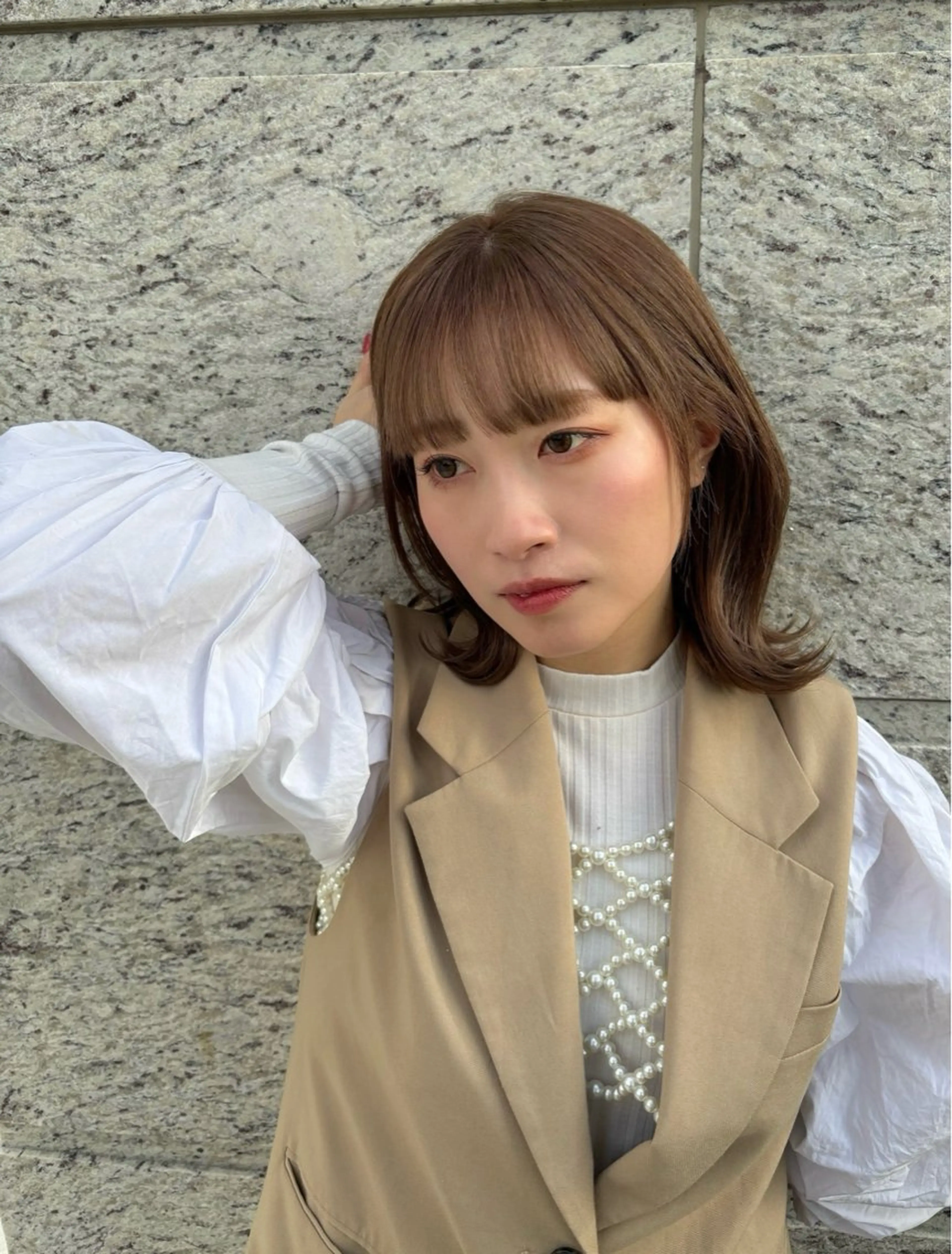 ミディアム 『大西　陸』 透明感color🔆のヘアスタイル