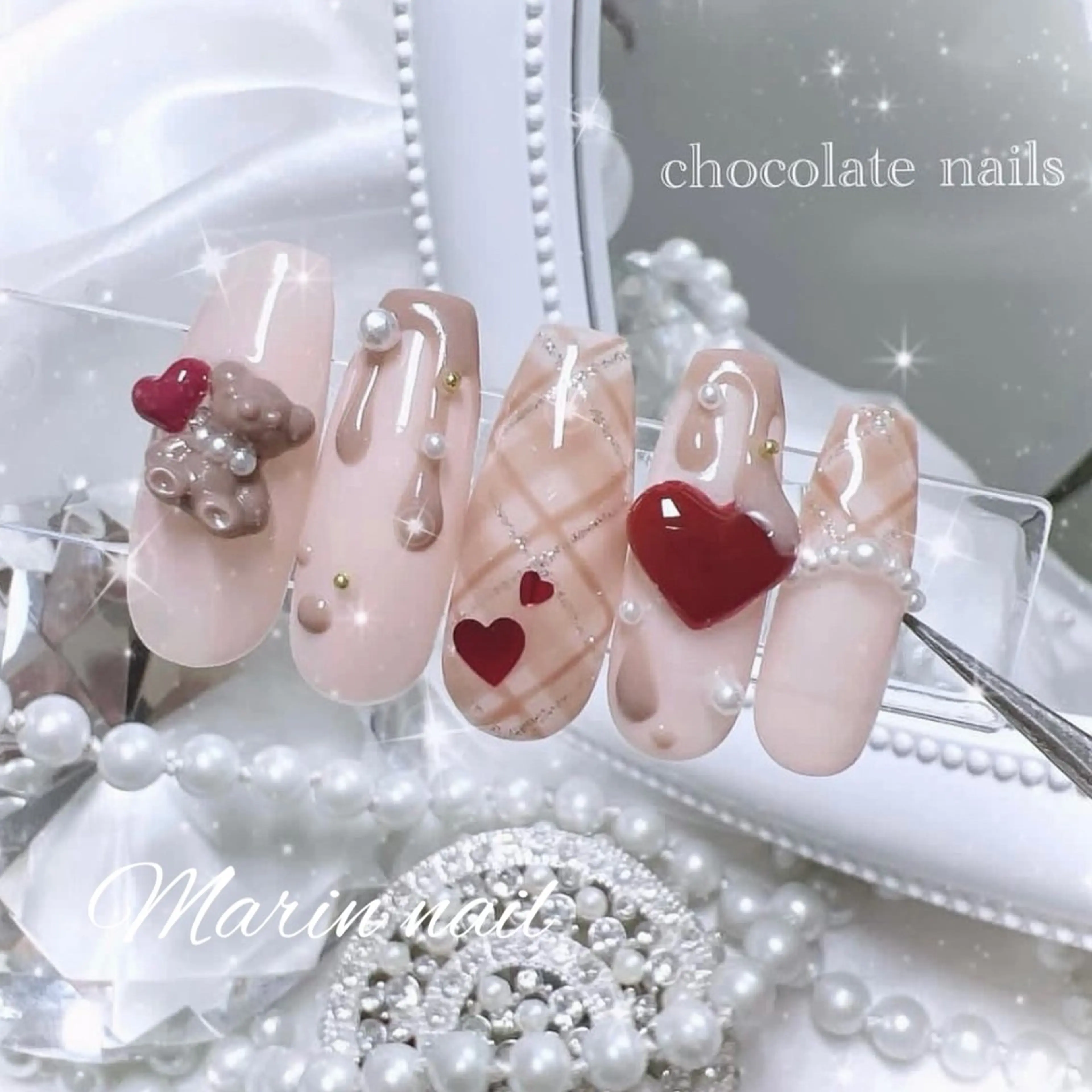 ロング ハンドネイル Marin nailのネイルデザイン