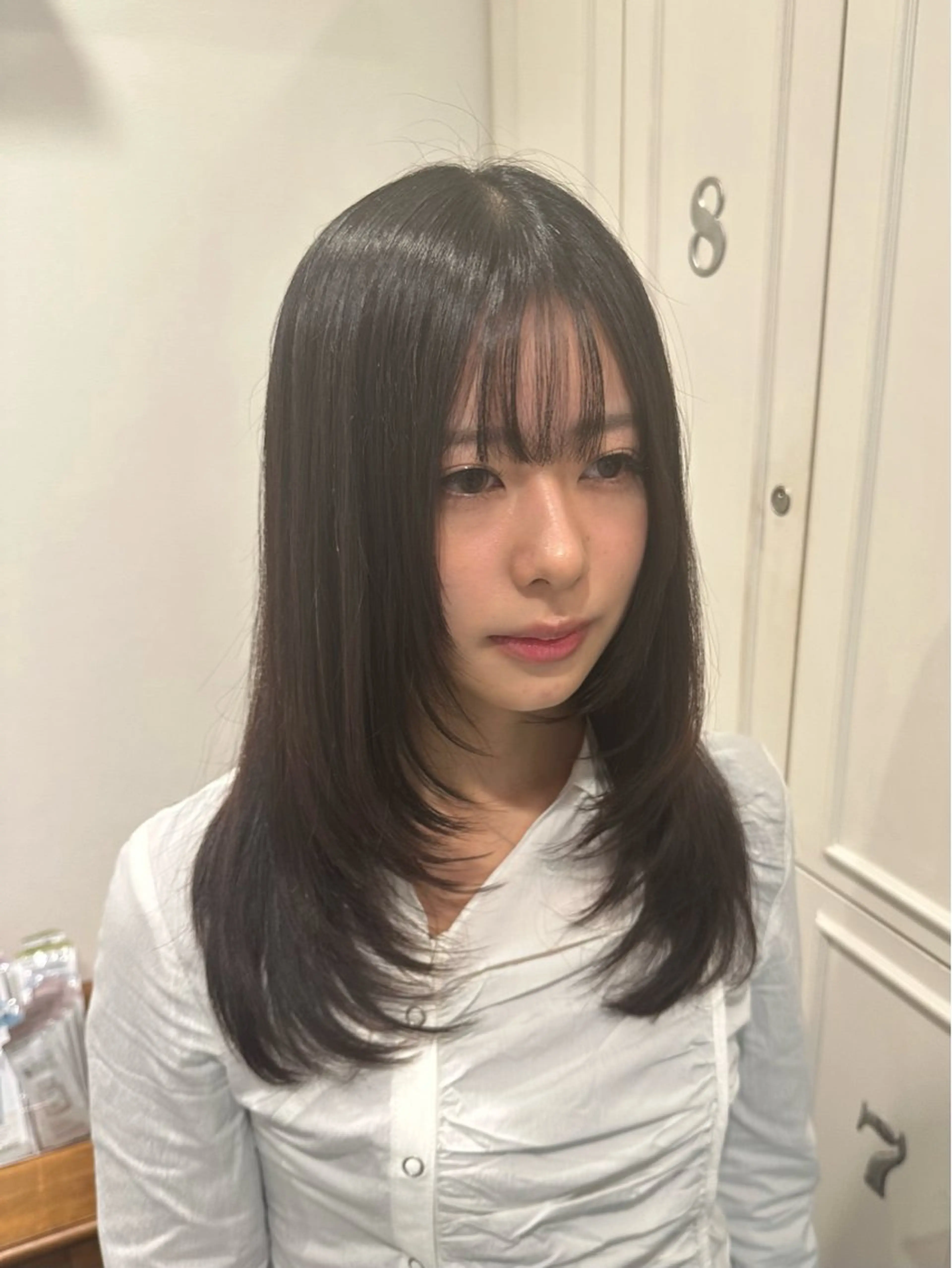 セミロング nana l 韓国スタイル౨ৎのヘアスタイル