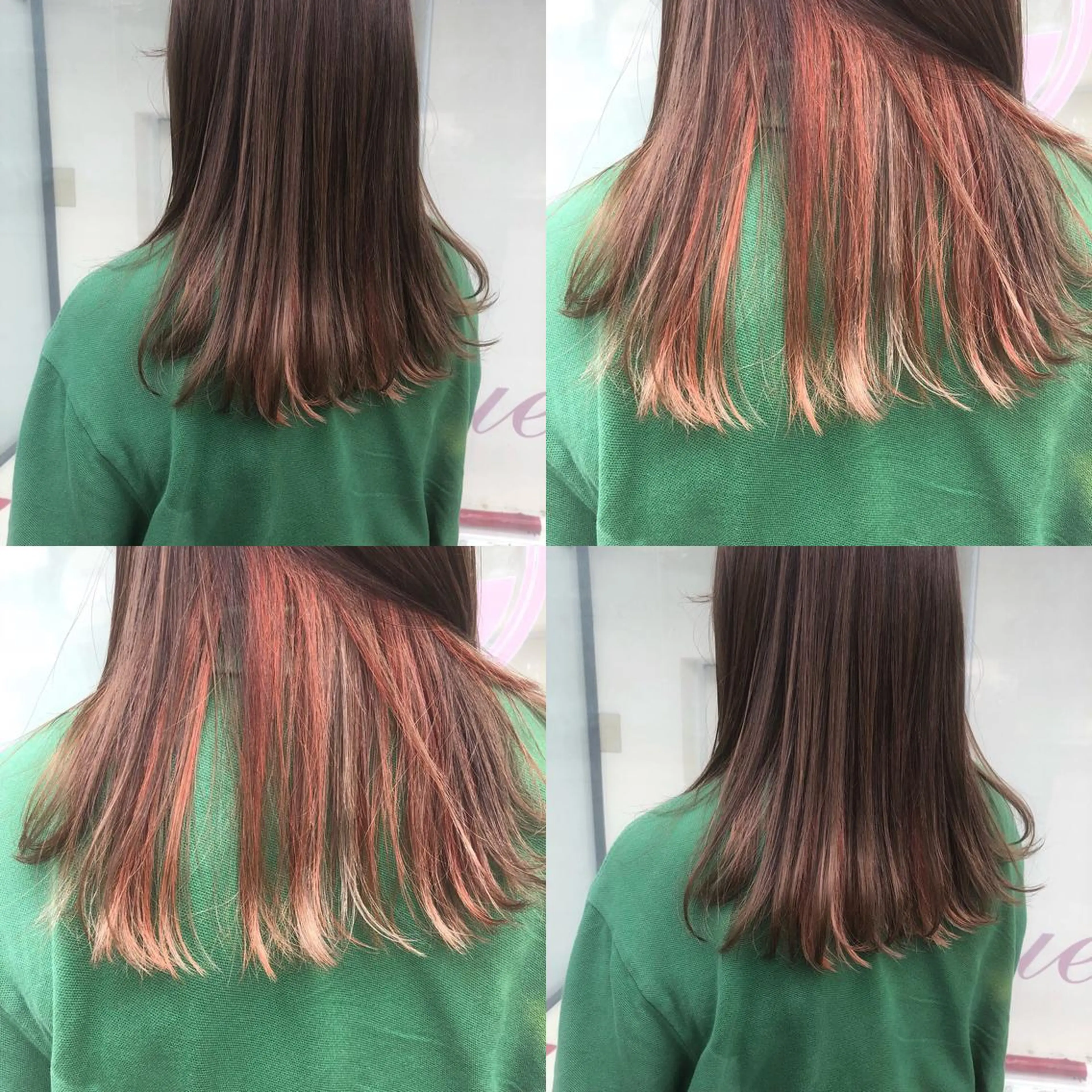 ミディアム カラー インナーカラー ヘアカラー 相川 愛実のヘアスタイル