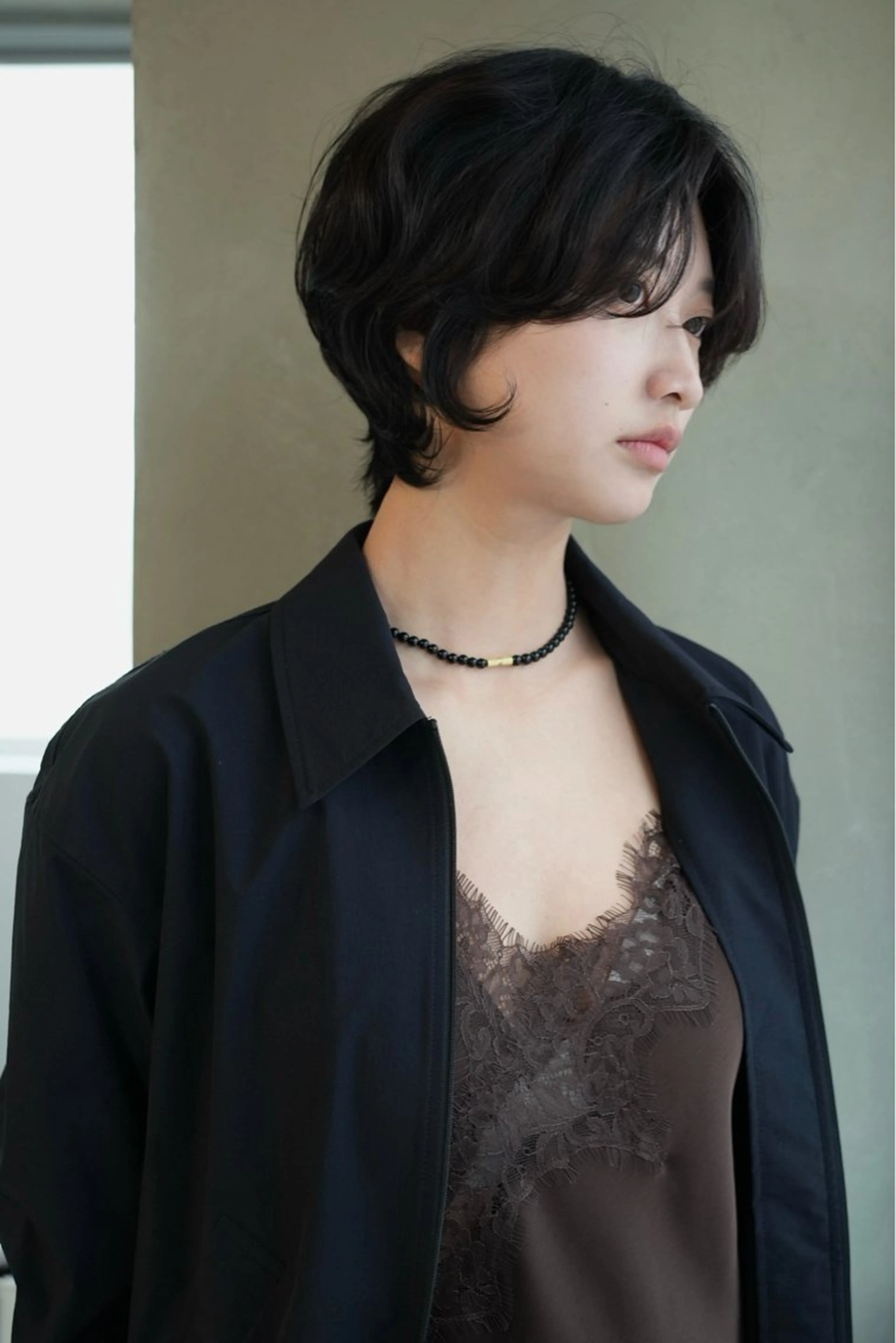 ショート パーマ ショートボブ ボブ ショートヘア カット 小野 明日香のヘアスタイル